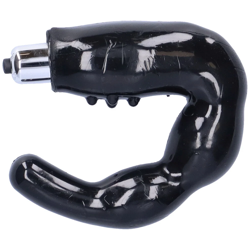 Curved Vibrating Prostate Massager with Taint Ticklers