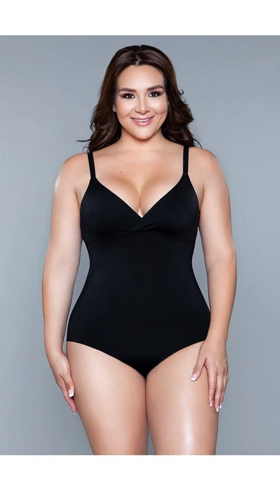 BeWicked What Waist Seamless Shapewear Bodysuit with Adjustable Straps