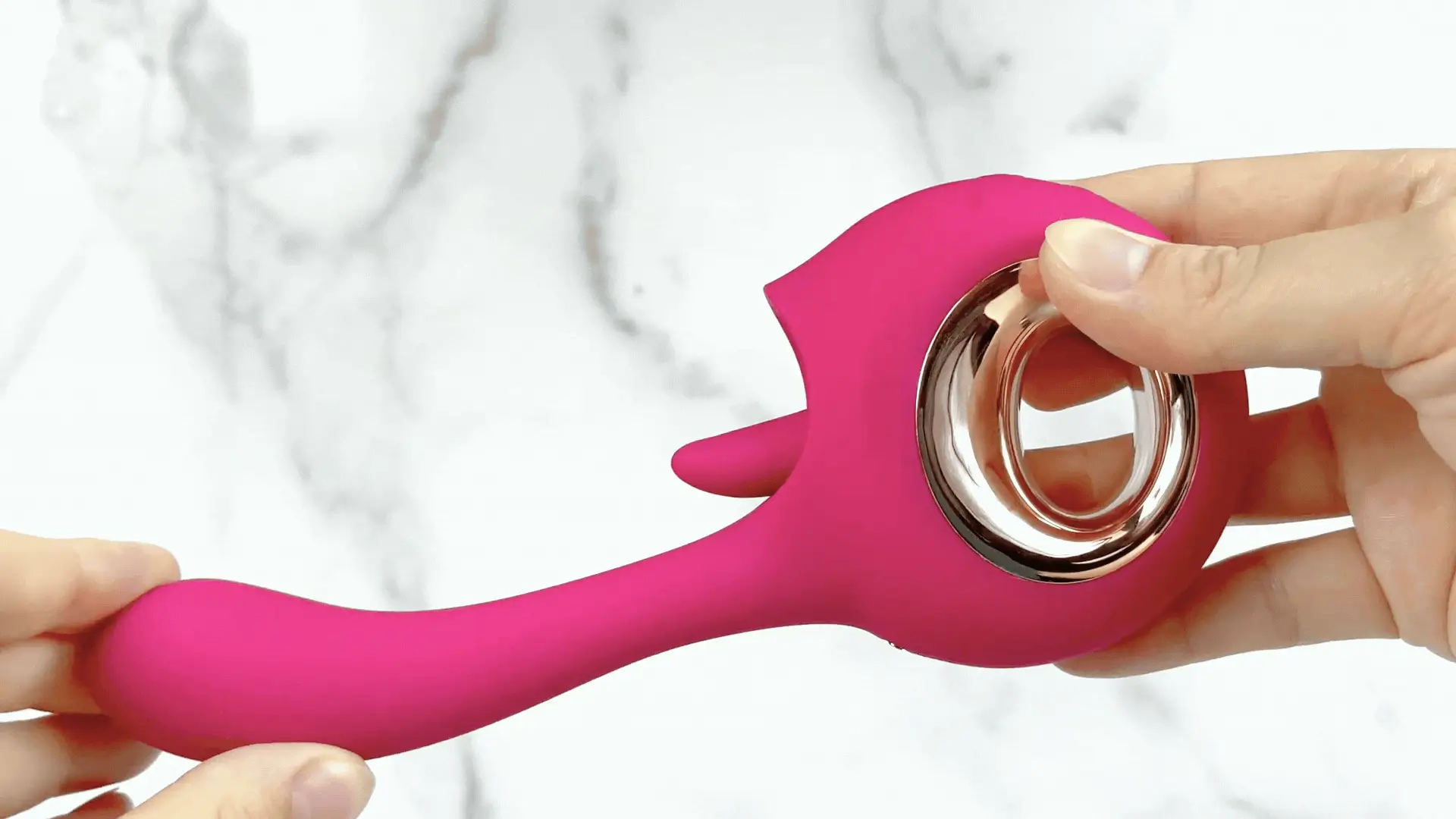 Flutter-Gasm Tongue Licking and G-Spot Dual Action Vibe for Blended Orgasms