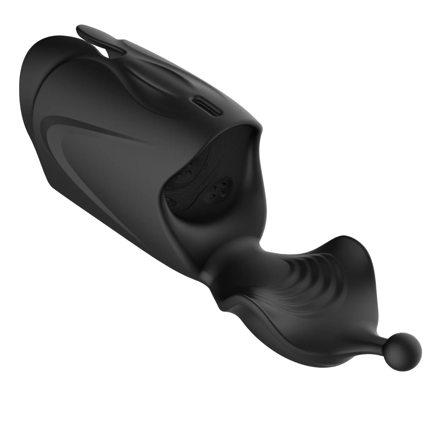 Heated Vibrating Penis Tip F-Spot Massager for Solo and Couples Play