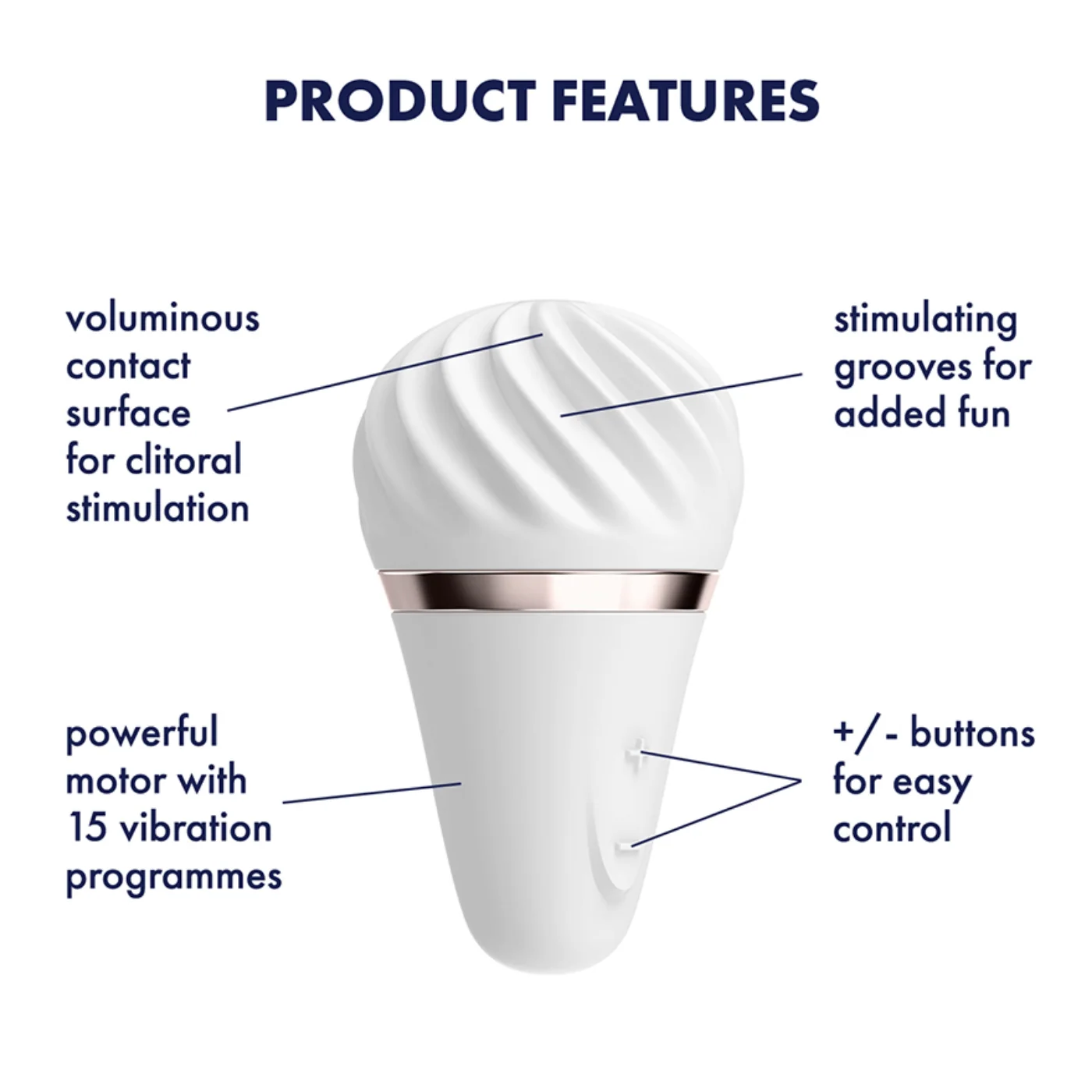 Satisfyer Little Wand 振动棒 15 档振动设置
