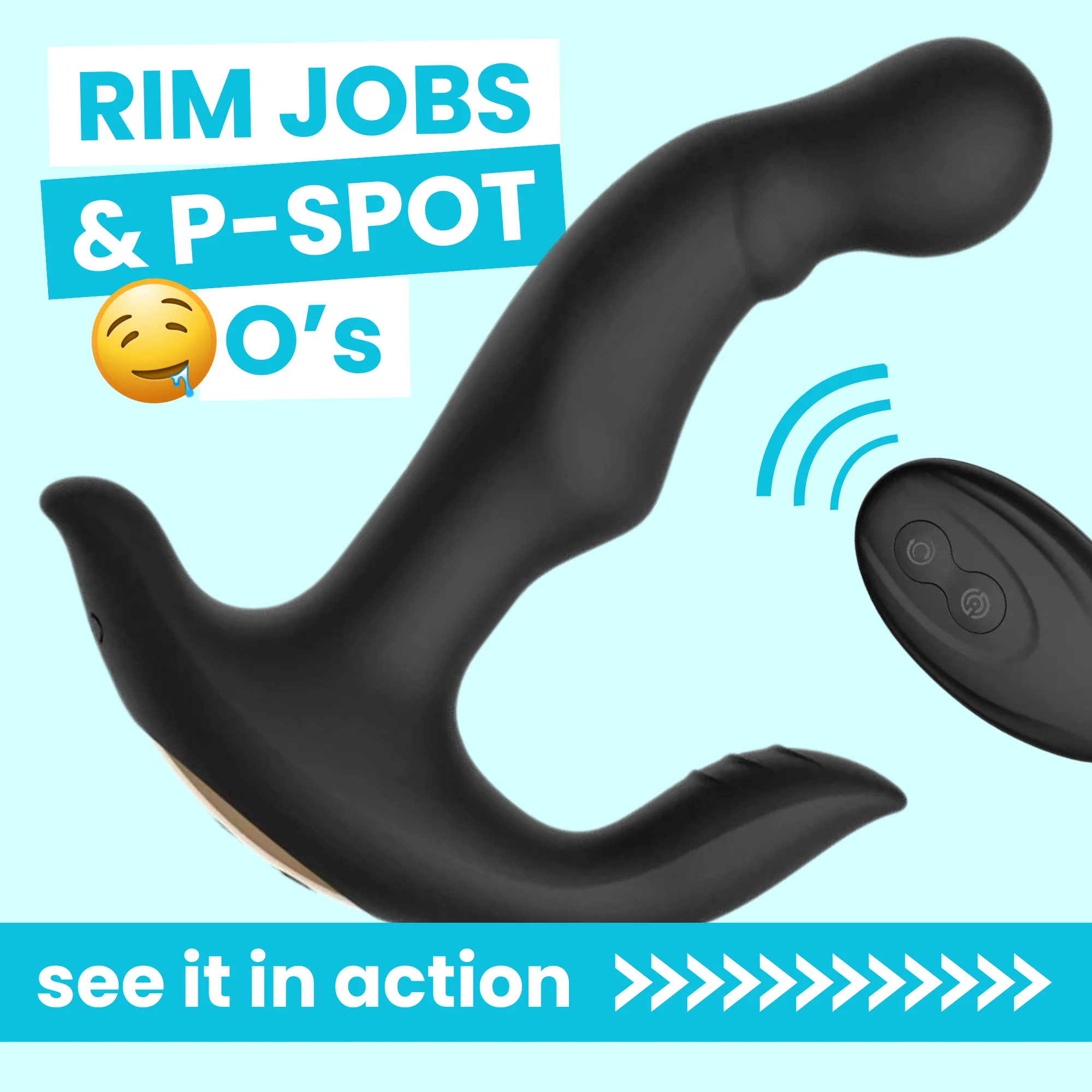 HIROKI Ultimate Wireless Rim Job Silicone Prostate Massager with Remote Control