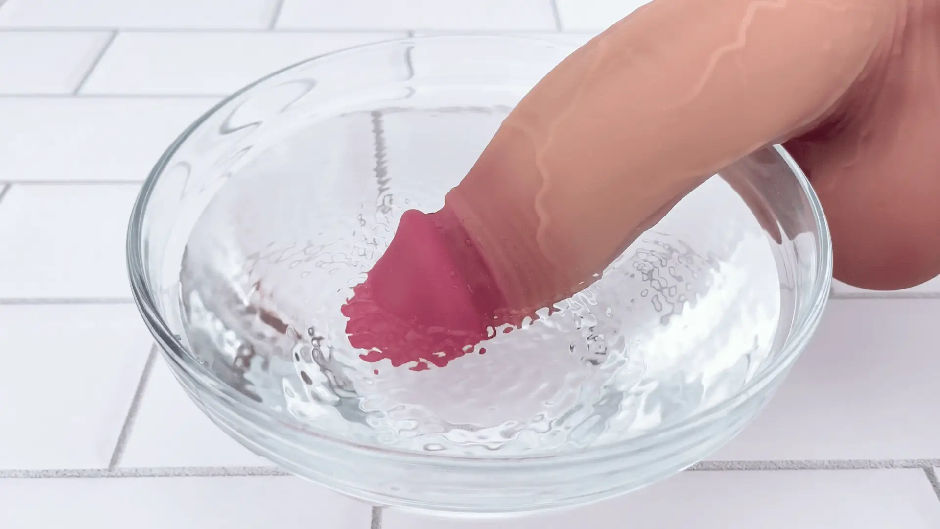 Thick & Realistic Vibrating Dildo - Curved to Hit Your G-Spot!