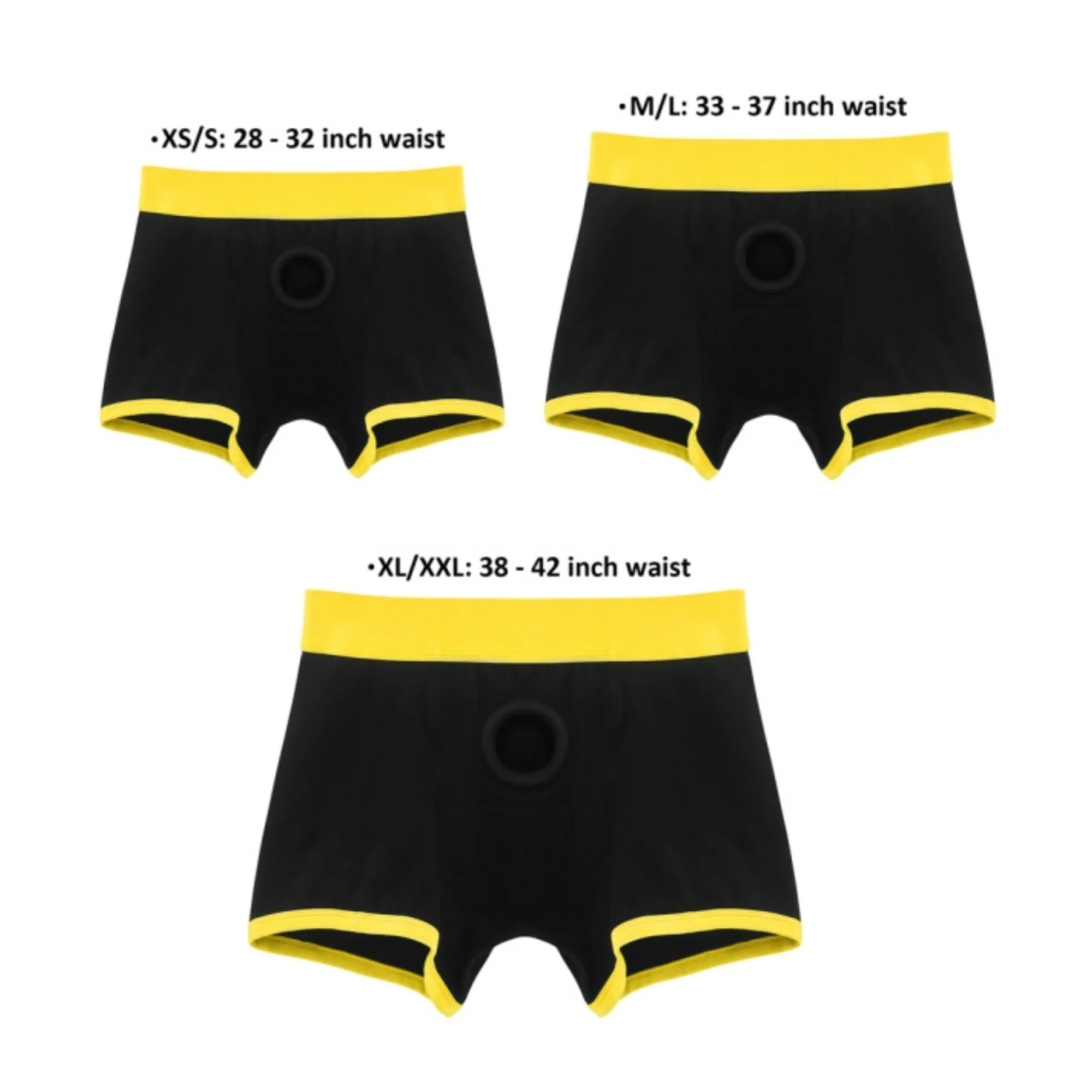 INGEN Unisex Horny Strap-On Shorts with Silicone O-Ring