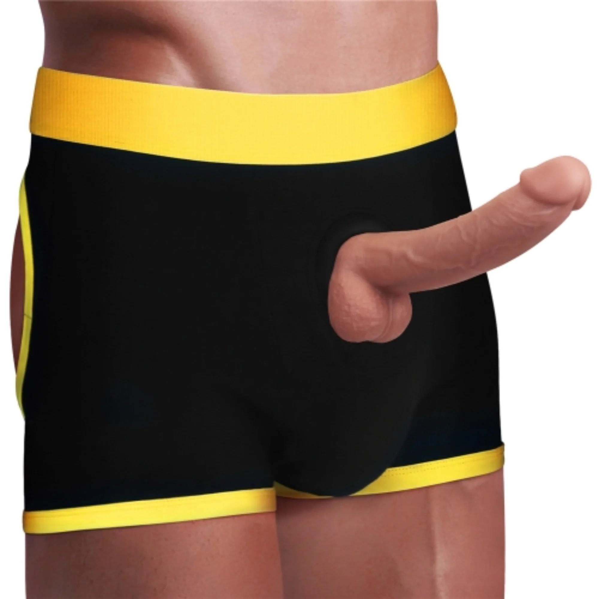 INGEN Unisex Horny Strap-On Shorts with Silicone O-Ring