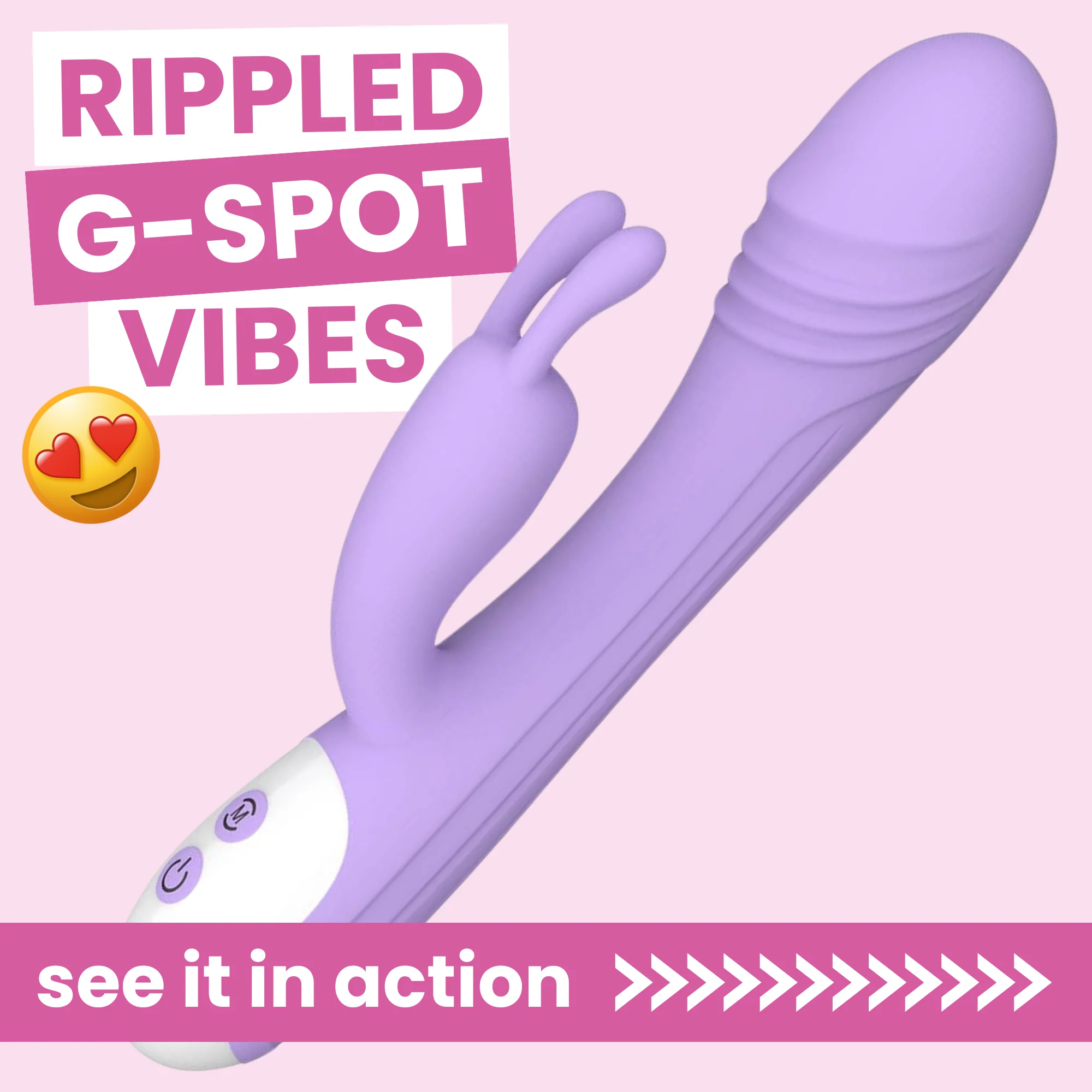 波纹高品质G点兔形按摩器