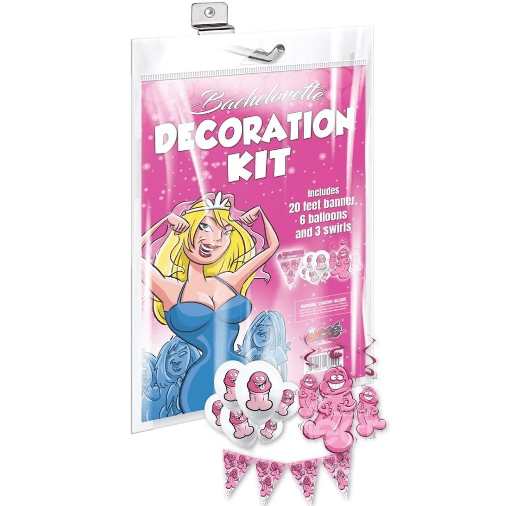 Bachelorette Decoration Kit with 20-Foot Banner and Balloons