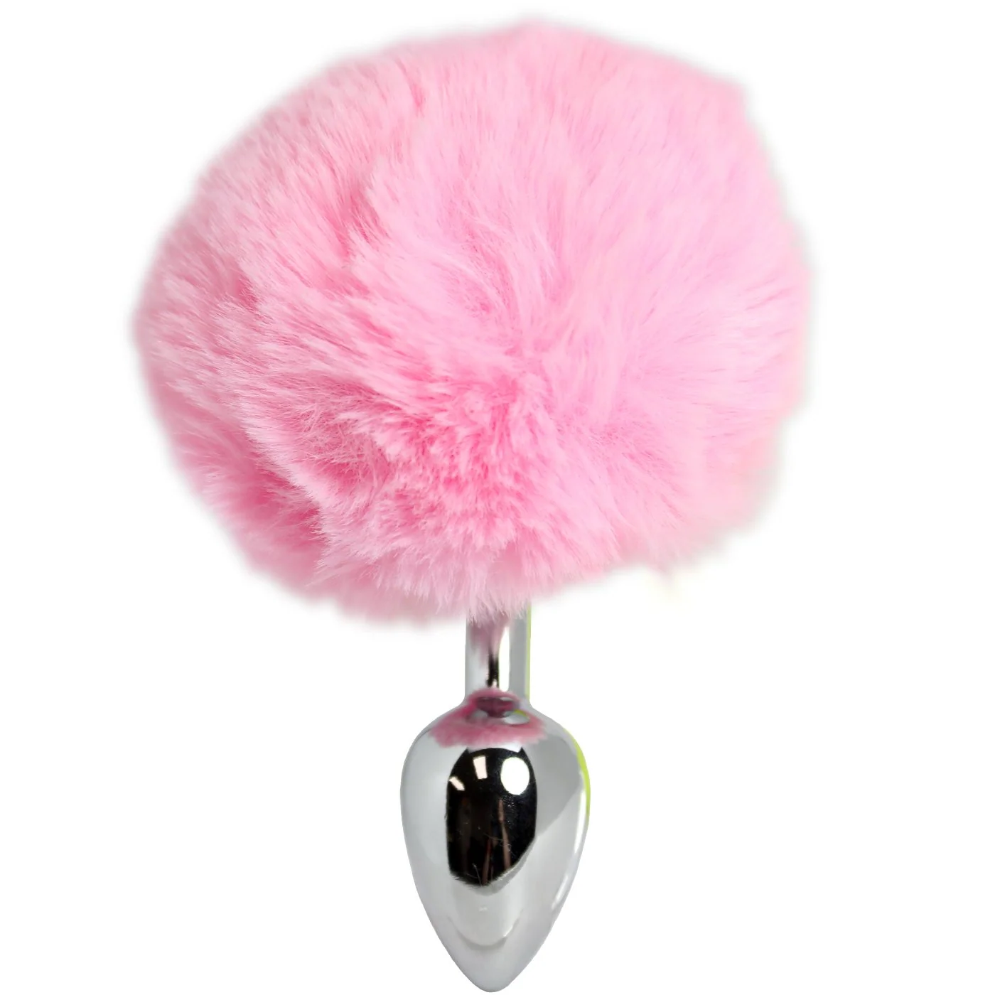 Sexy Bunny Tail Anal Plug with Plush Faux-Fur Tail