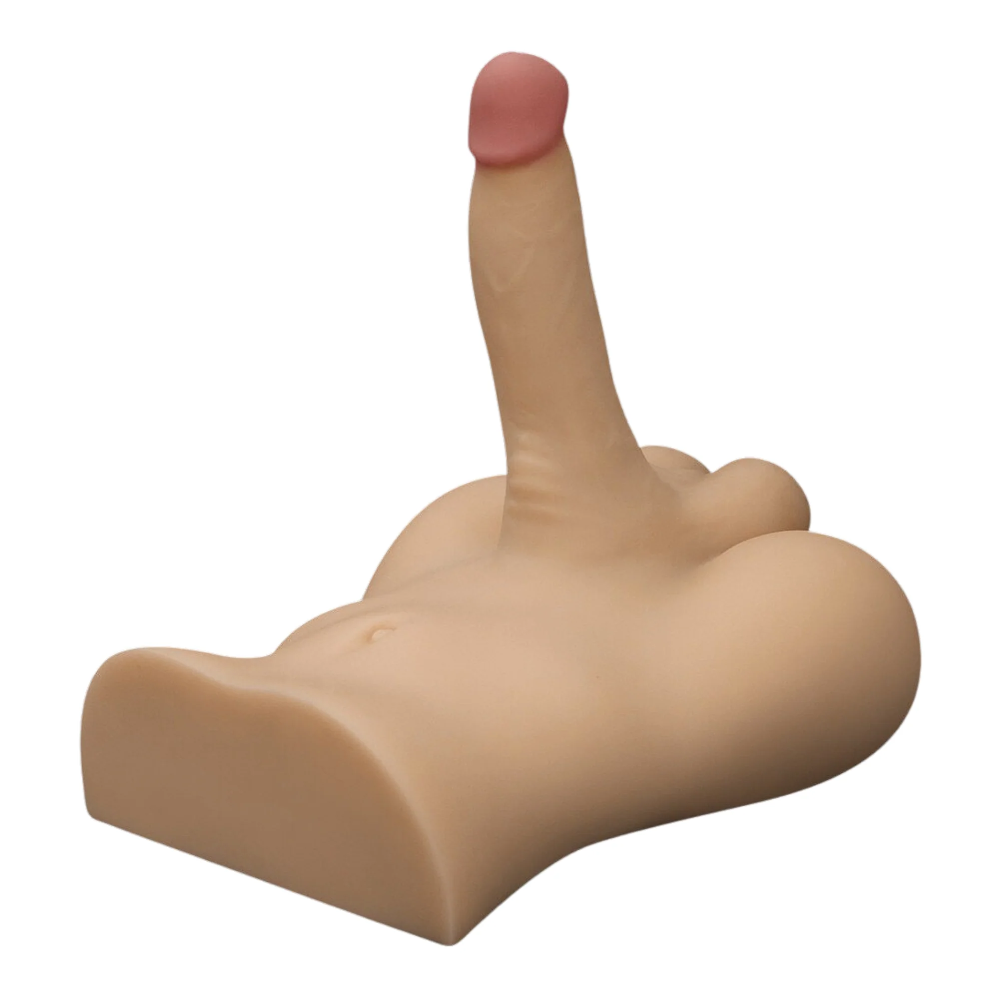 Male Torso Masturbator with Rideable Cock & Textured Ass - Perfect For Both Men & Women!