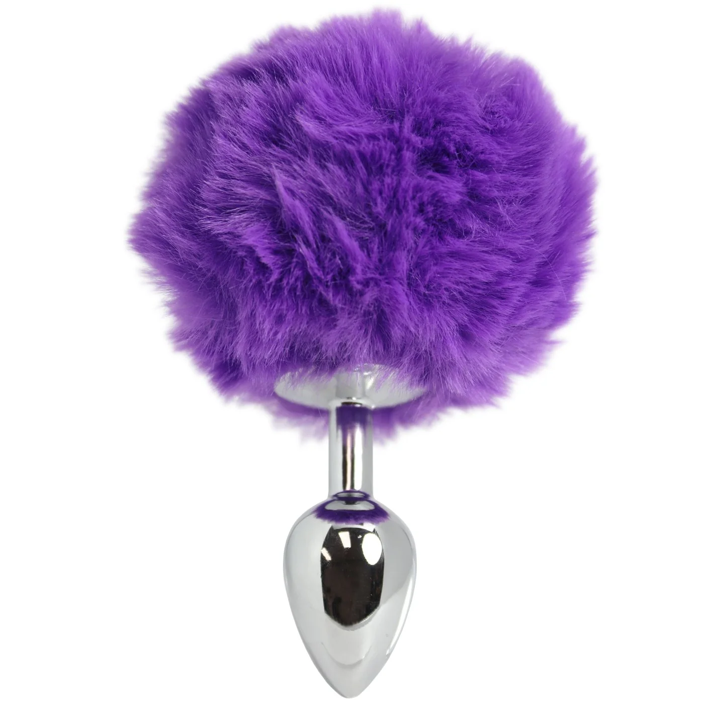 Sexy Bunny Tail Anal Plug with Plush Faux-Fur Tail