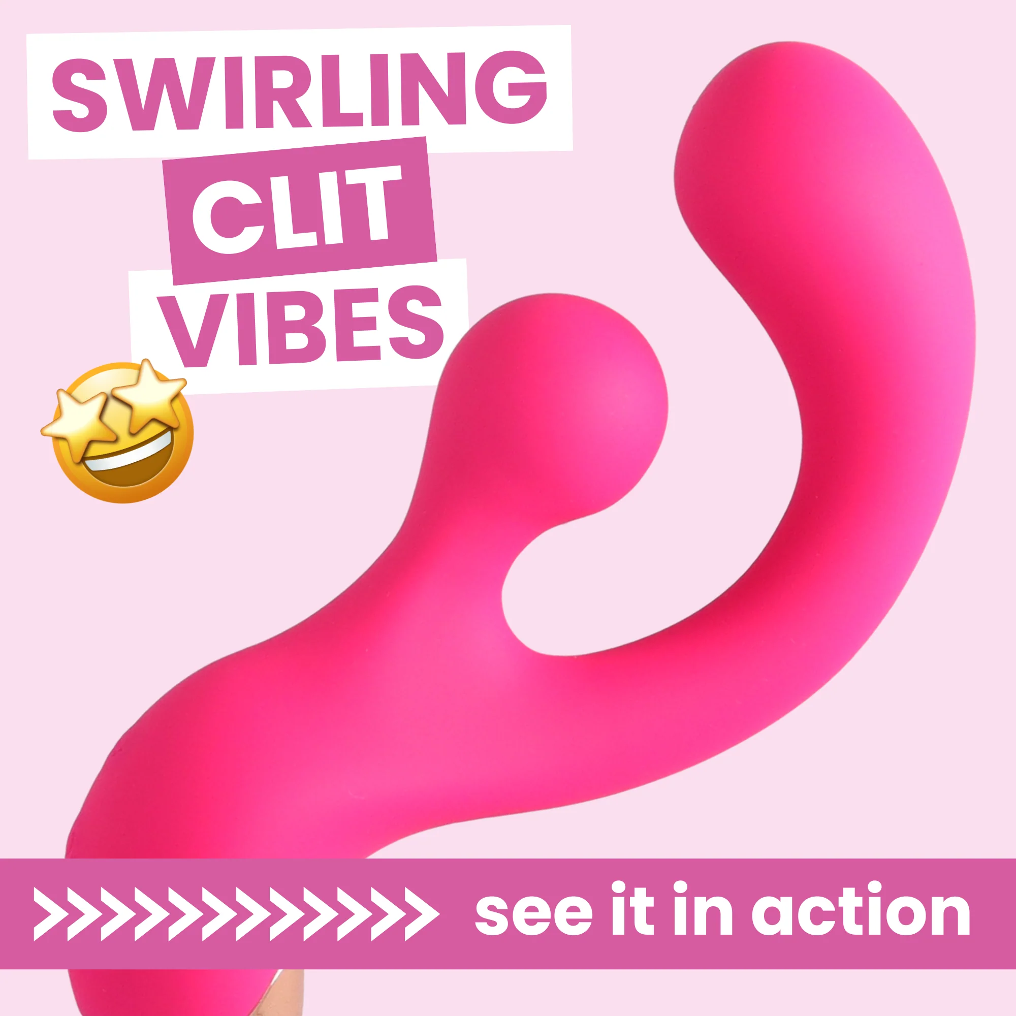 Dual Action Silicone Rotating Clit and G-Spot Vibrator