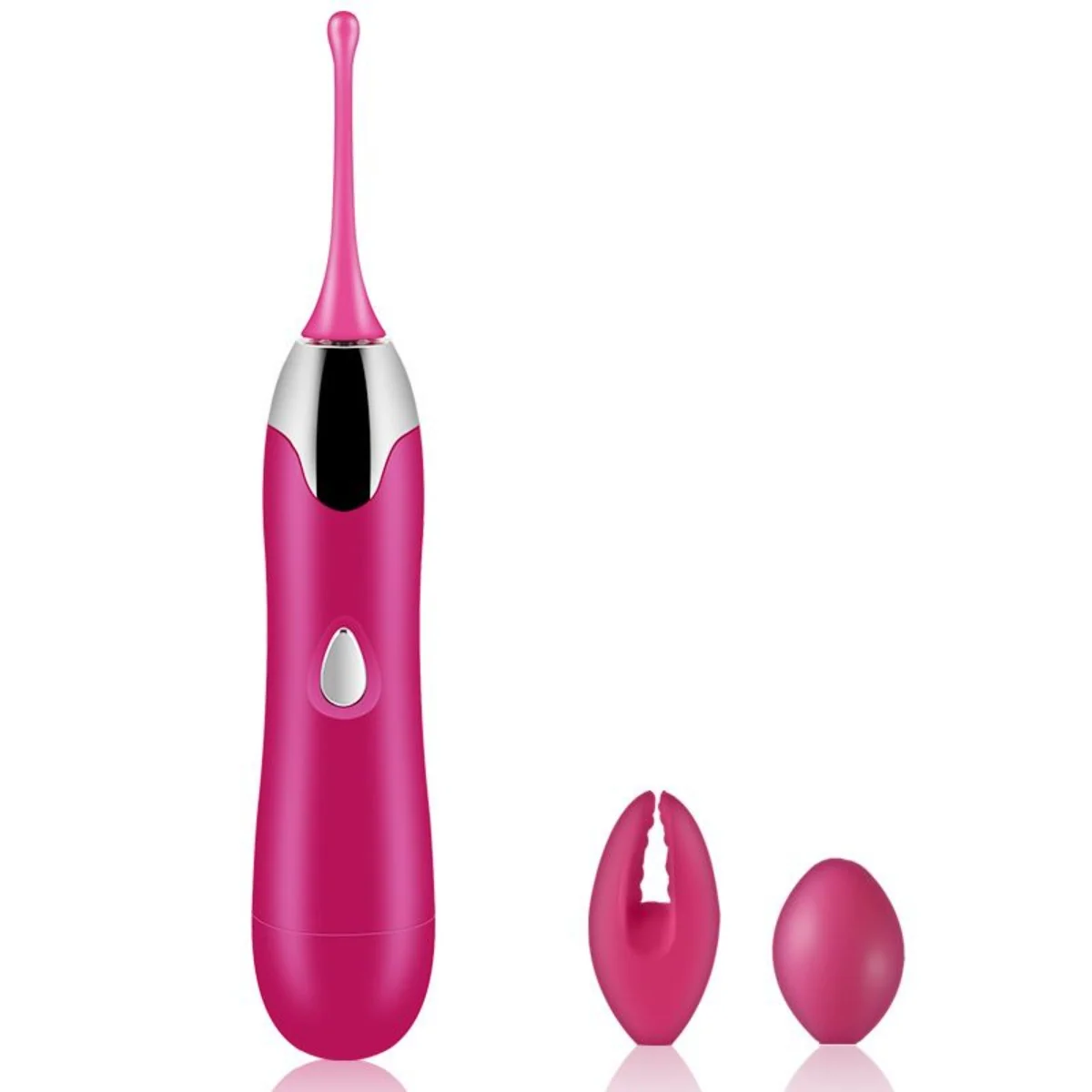 Pinpoint Multi-Use Massager With Two Attachments for Clit and Nipple Play