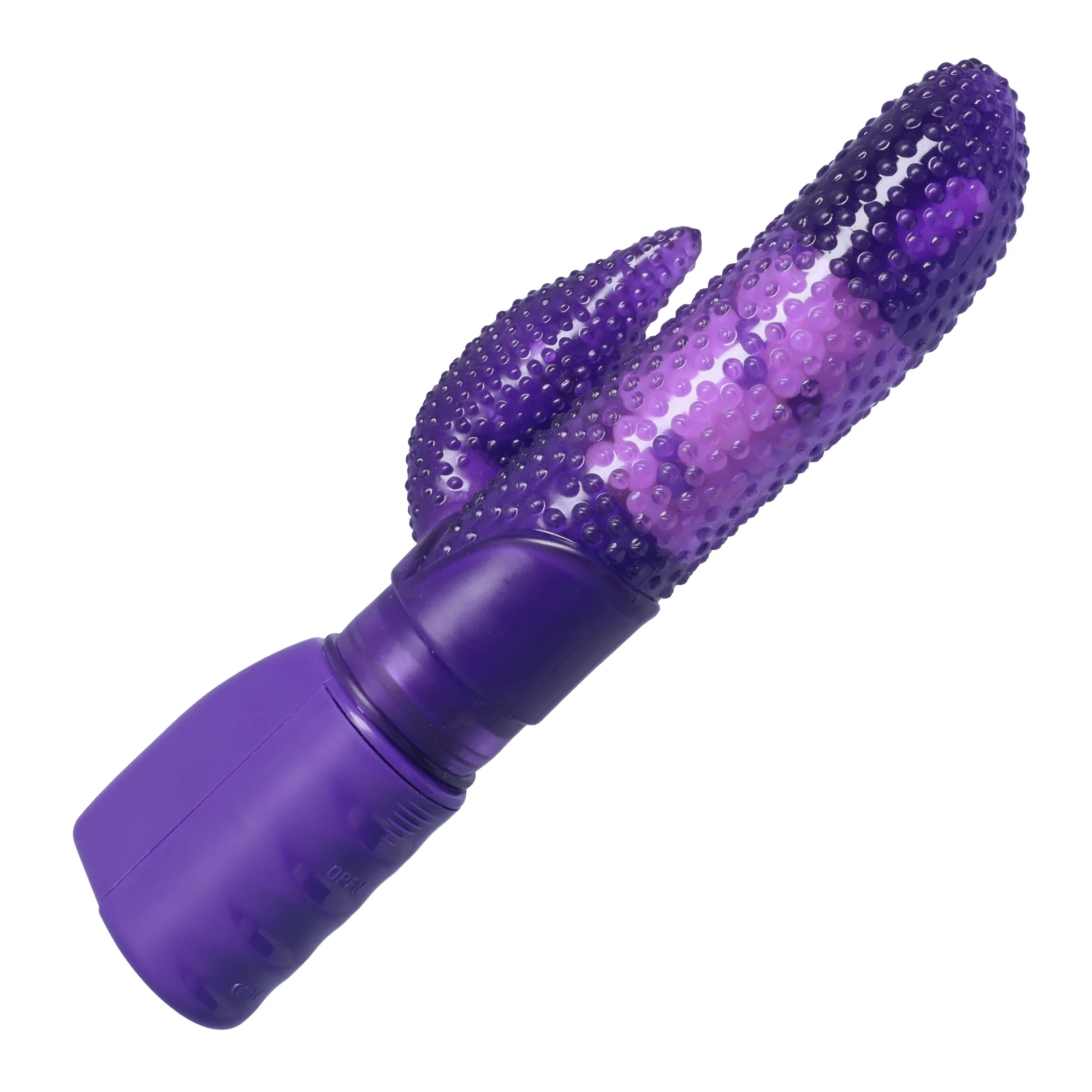 Dual-Action Rotating Tongue G-Spot Vibe with Clitoral Stimulator