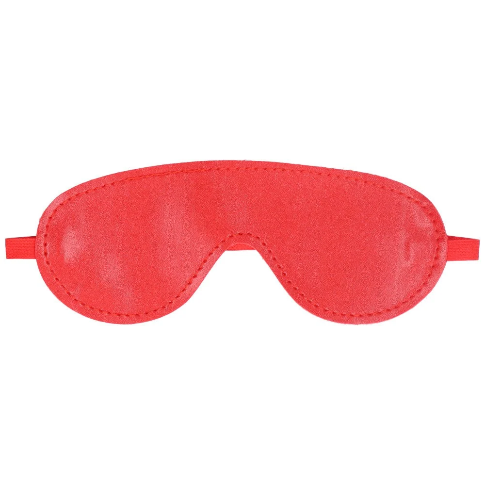 Sexy Faux Leather Bondage Blindfold, One Size Fits Most