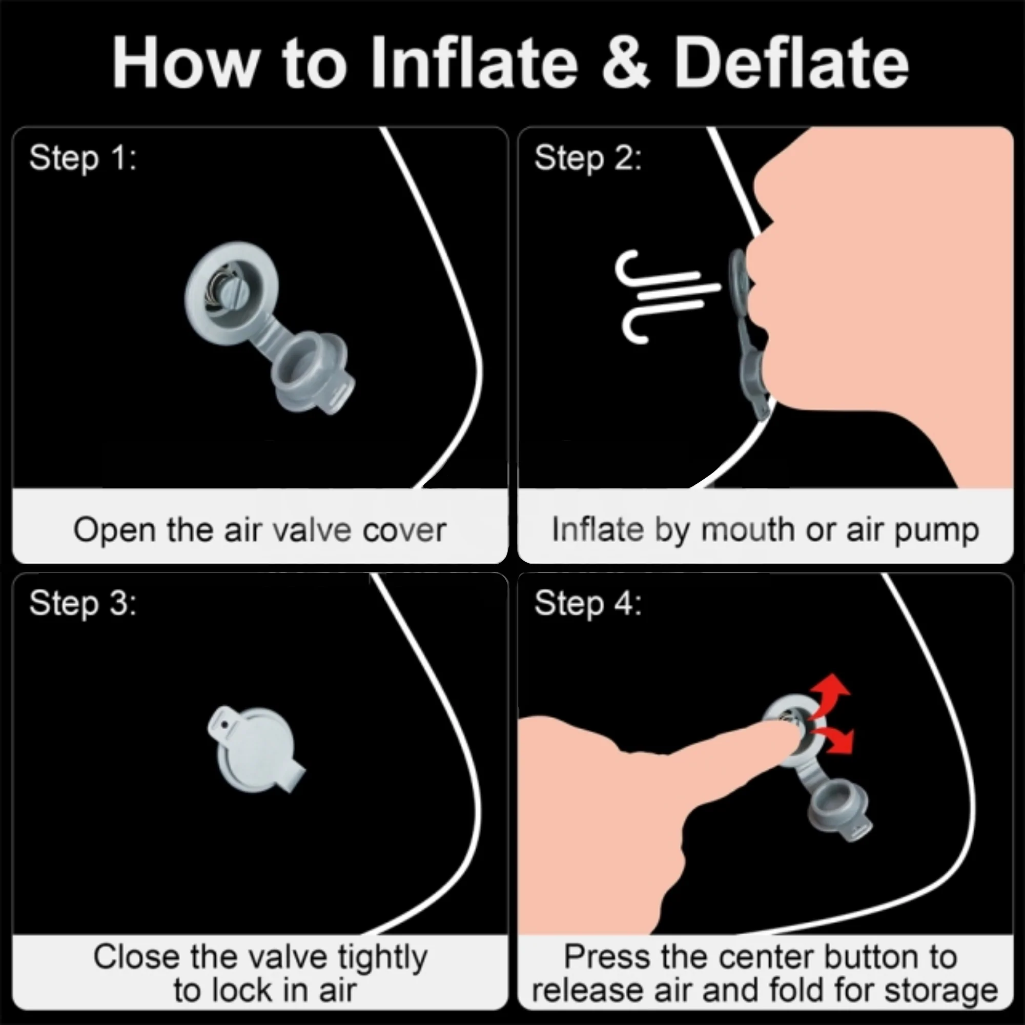 Inflatable Sex Position Cushion With Adjustable Firmness