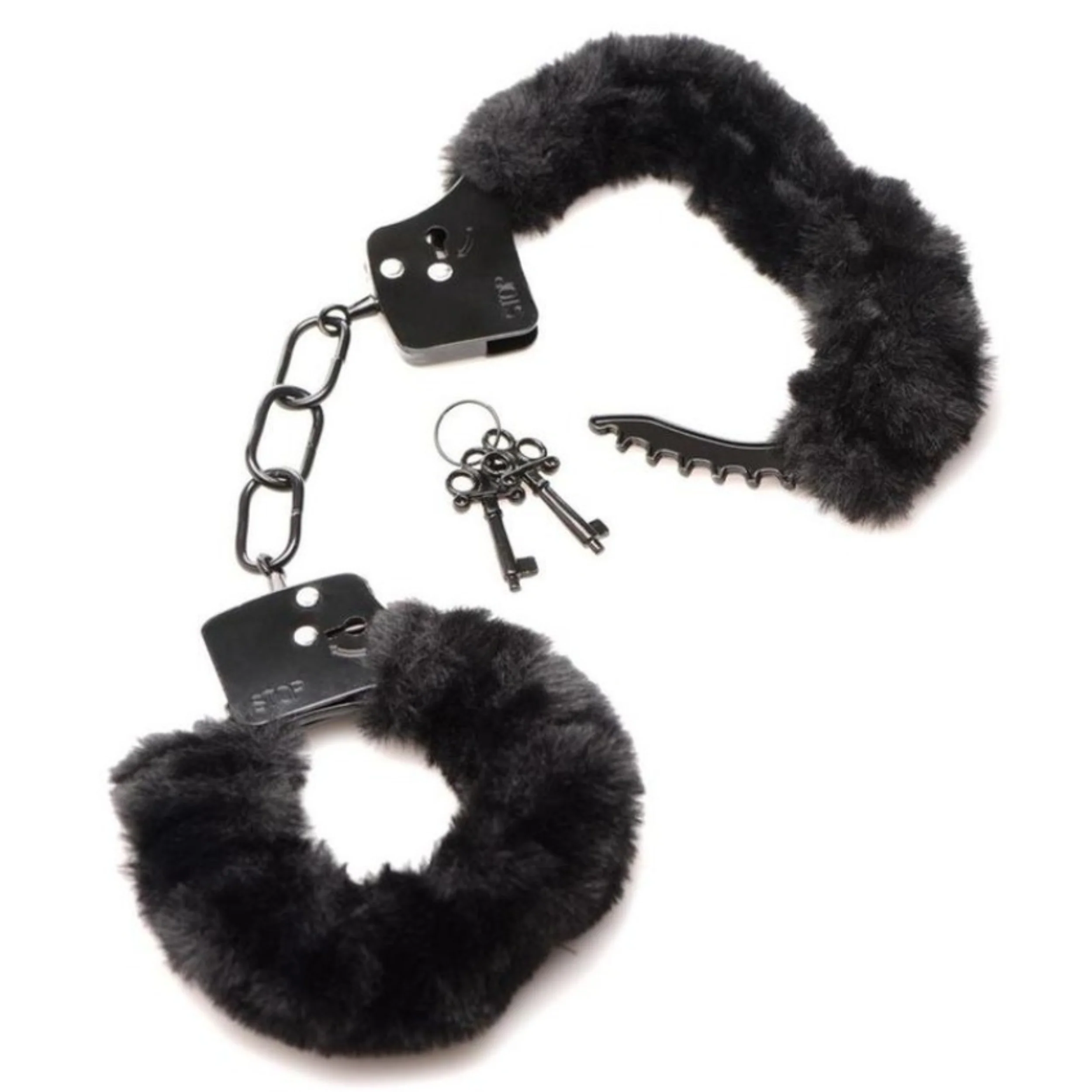 Master Series Cuffed in Fur Furry Handcuffs for Beginner and Experienced BDSM Play