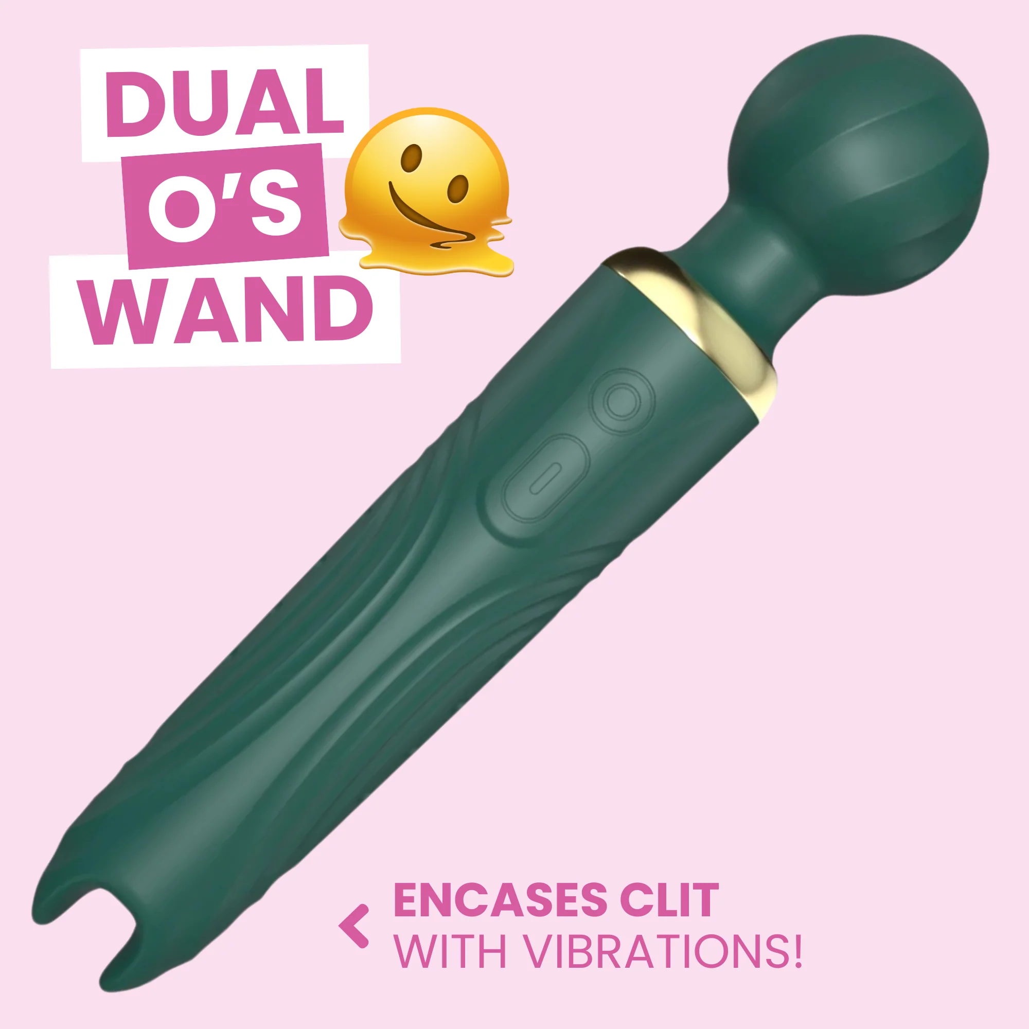 Delight Duo Dual-Ended Wand Massager with 10 Vibration Settings