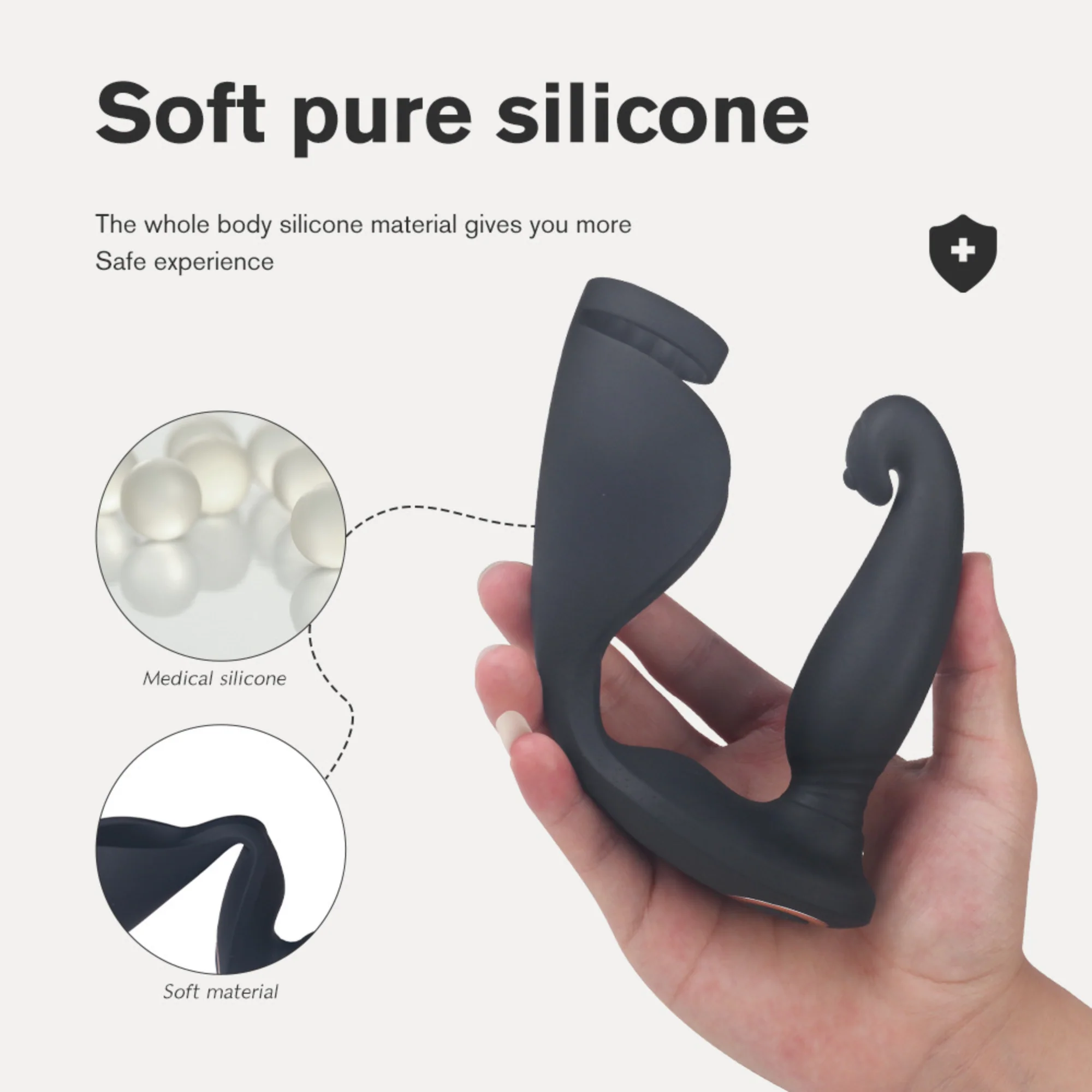 Triple Stimulation Cock Ring -  Stay Harder While Vibes Hit Your P-Spot, Balls & Taint!