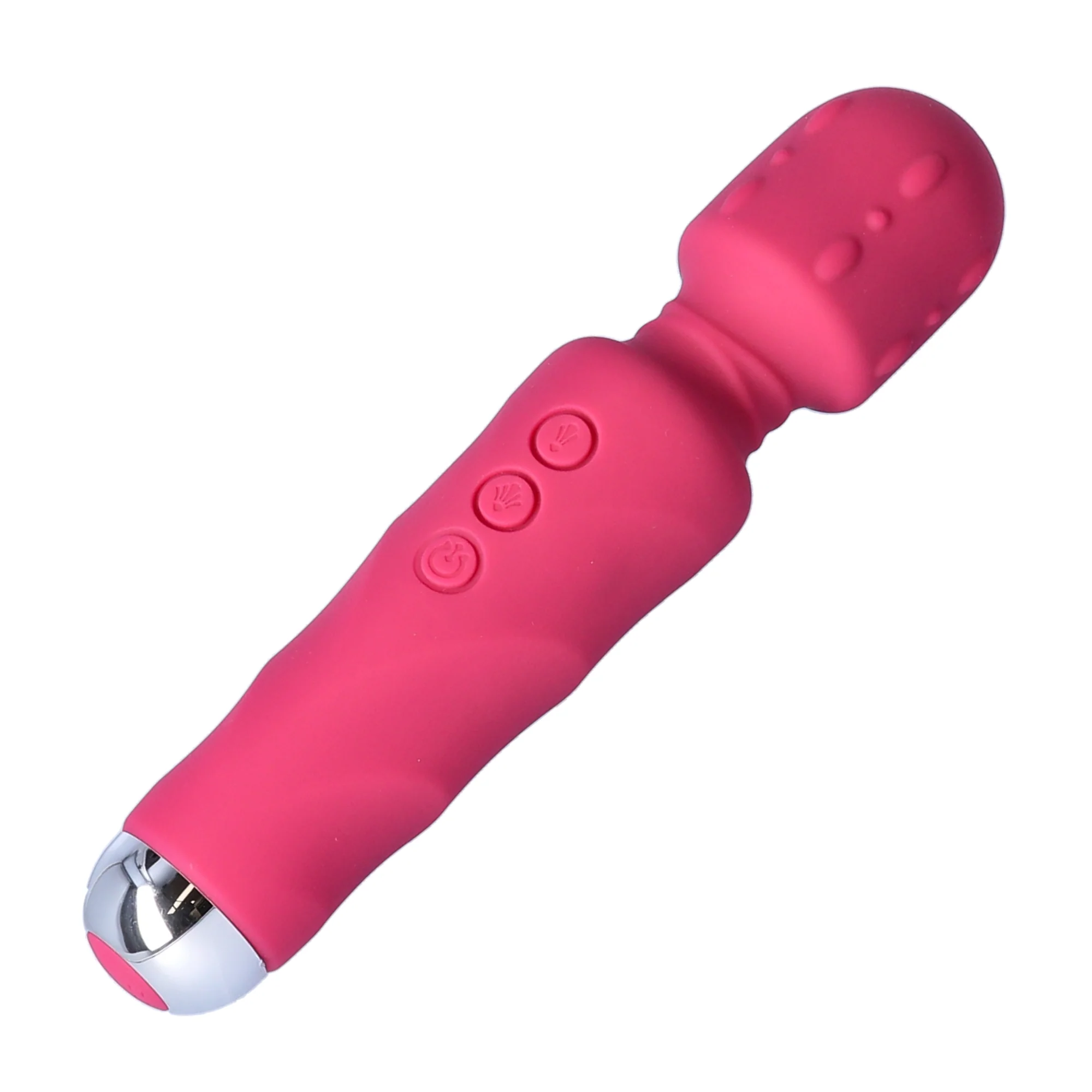 奢华棒式振动器，带颗粒头部 - 完美适用于前戏和按摩酸痛肌肉！