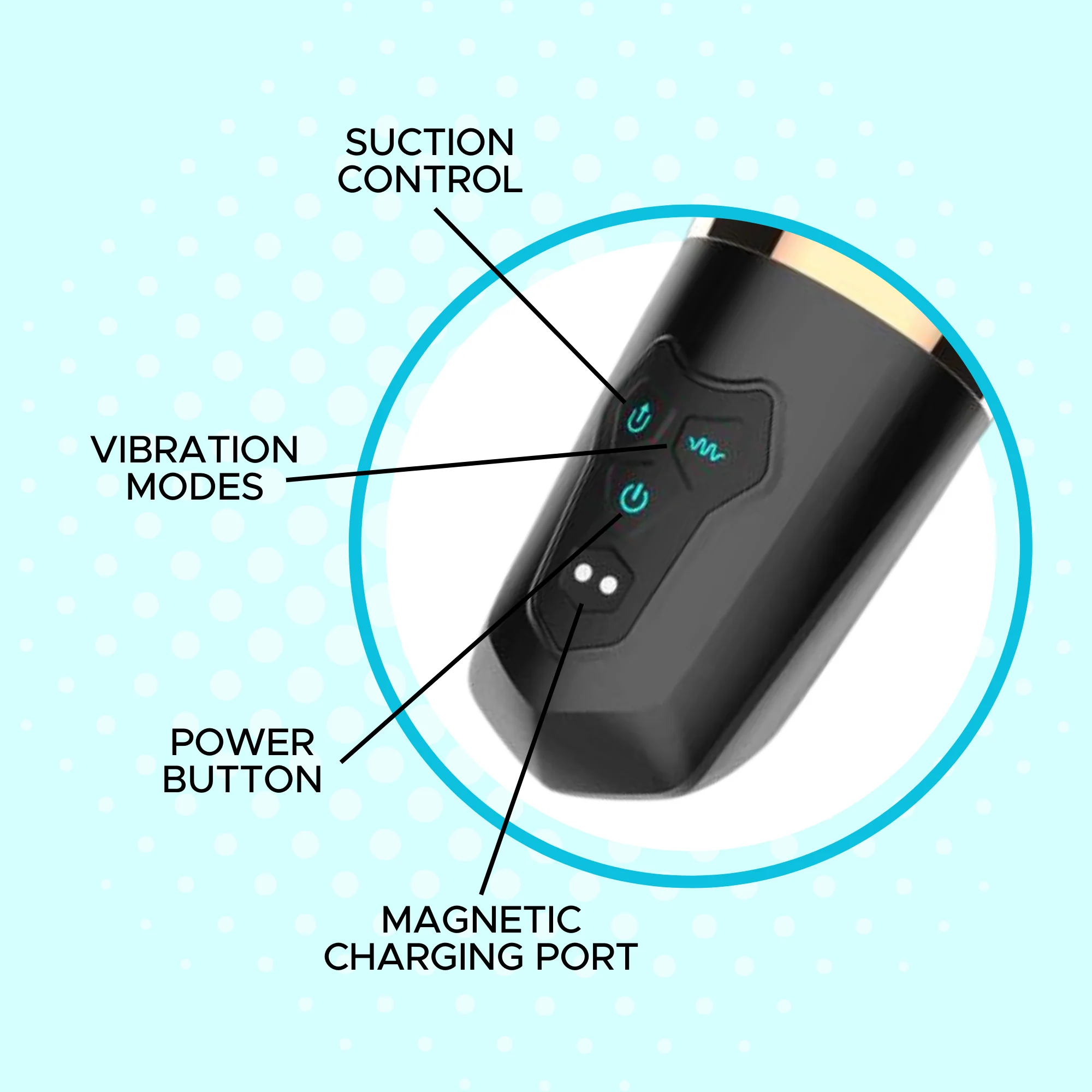 Turbo Blow Sucking and Vibrating Masturbator for Men