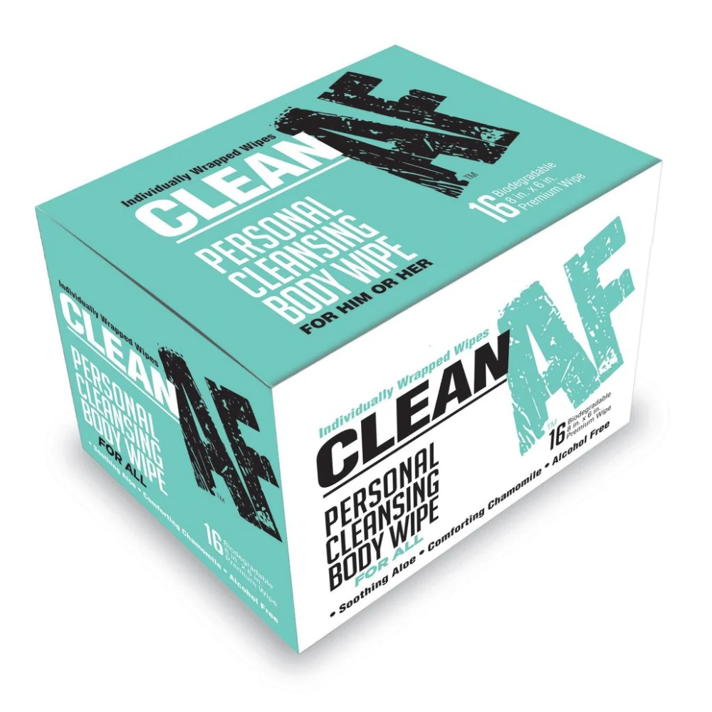 Clean AF Personal Body and Toy Cleansing Wipes for Travel