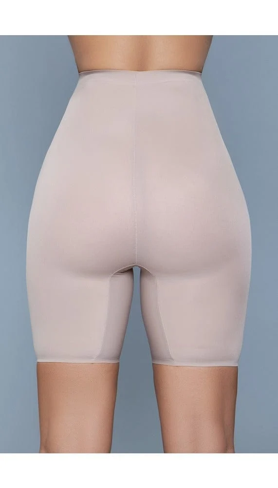 BeWicked Biker Shapewear Shorts Seamless Mid-Waist Thigh Length
