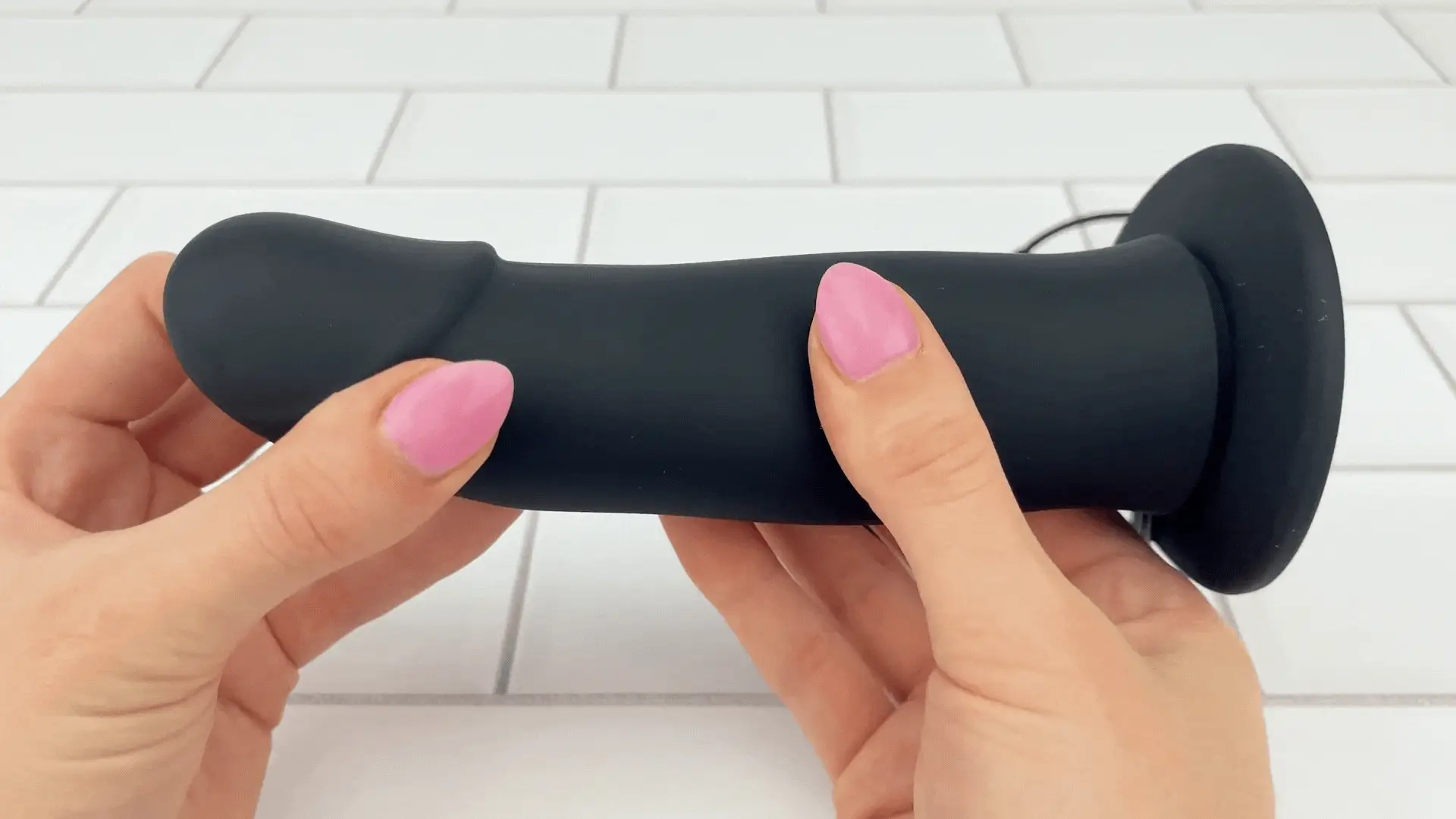 Vibrating Silicone Hollow Strap On with Remote Control