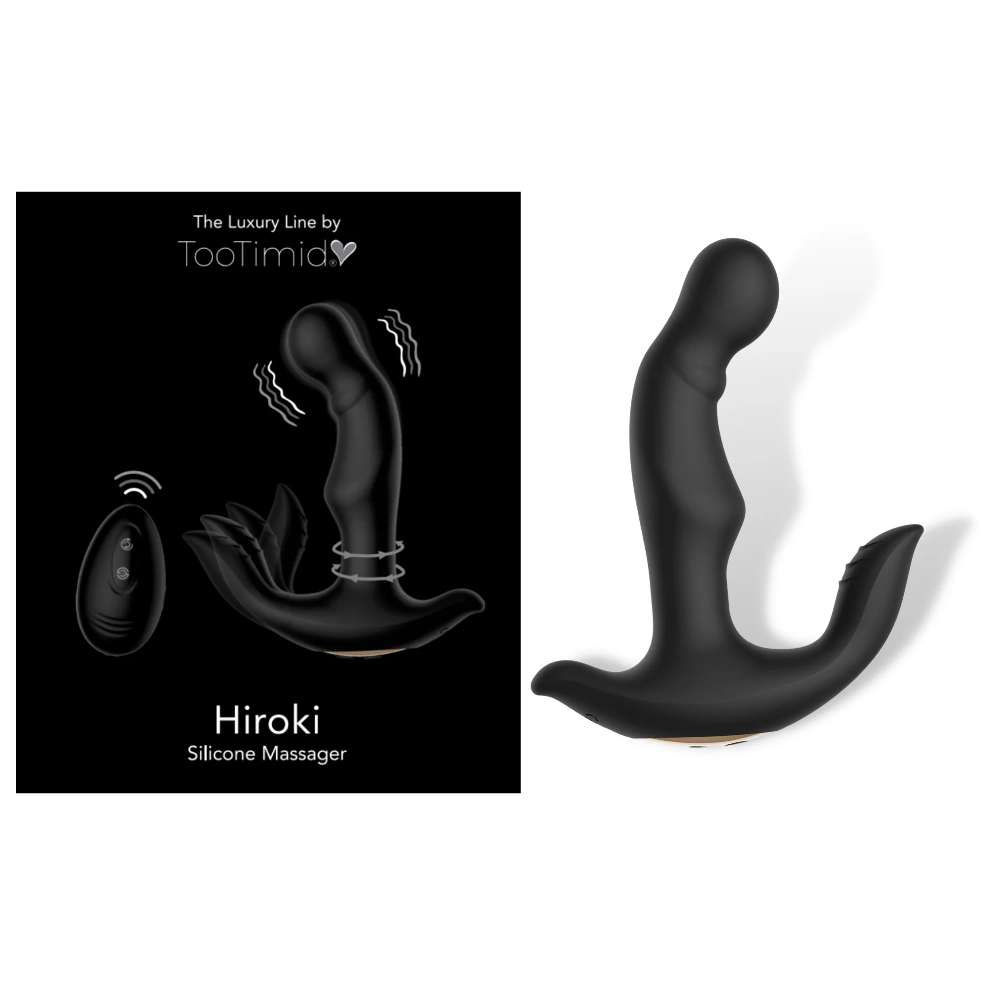 HIROKI Ultimate Wireless Rim Job Silicone Prostate Massager with Remote Control