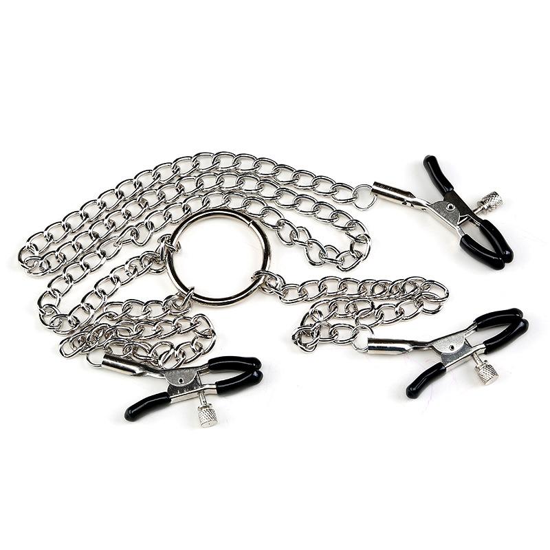 Adjustable Nipple Clamps and Clit Clamp Set With Chain