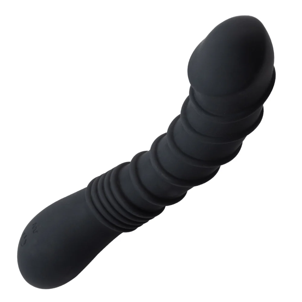 Ringed 硅胶振动强力假阳具，适用于G点与P点高潮