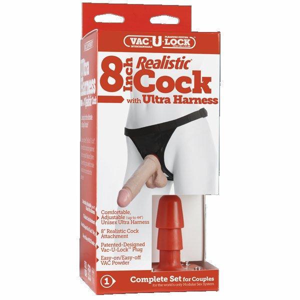 Doc Johnson Vac-U-Lock Ultra Harness 2 与 Plug 及假阳具套装