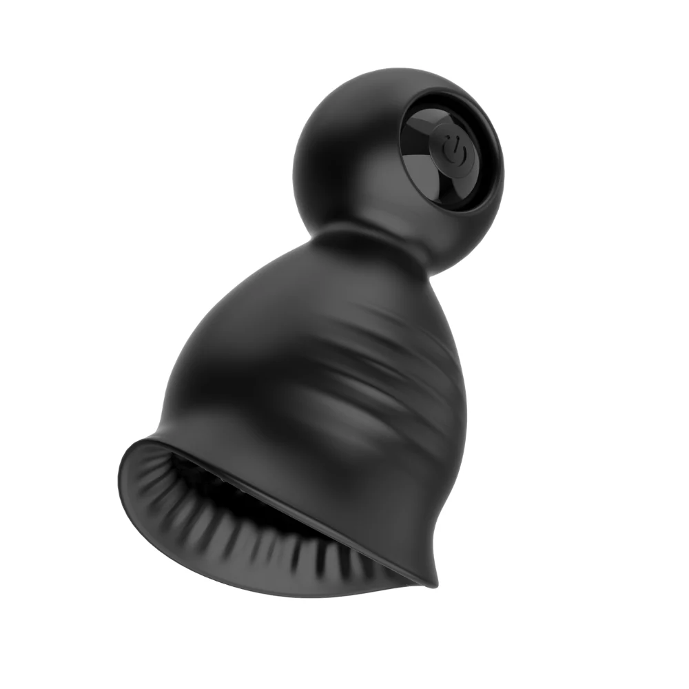 Eros Penis Head Massager with 9 Vibration Modes and Textured Sleeve