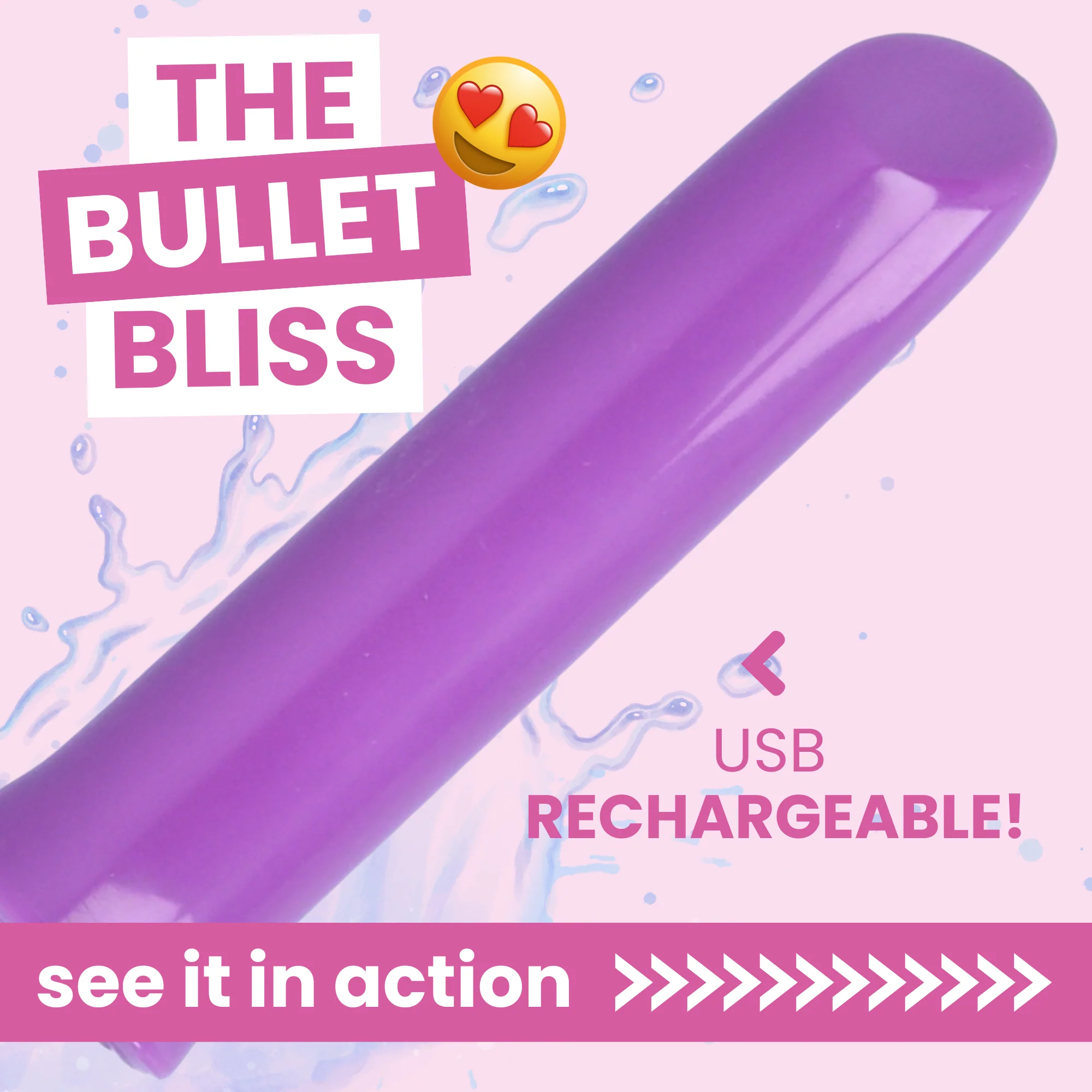 Bullet Bliss 10 Speed Vibrator Waterproof USB Rechargeable