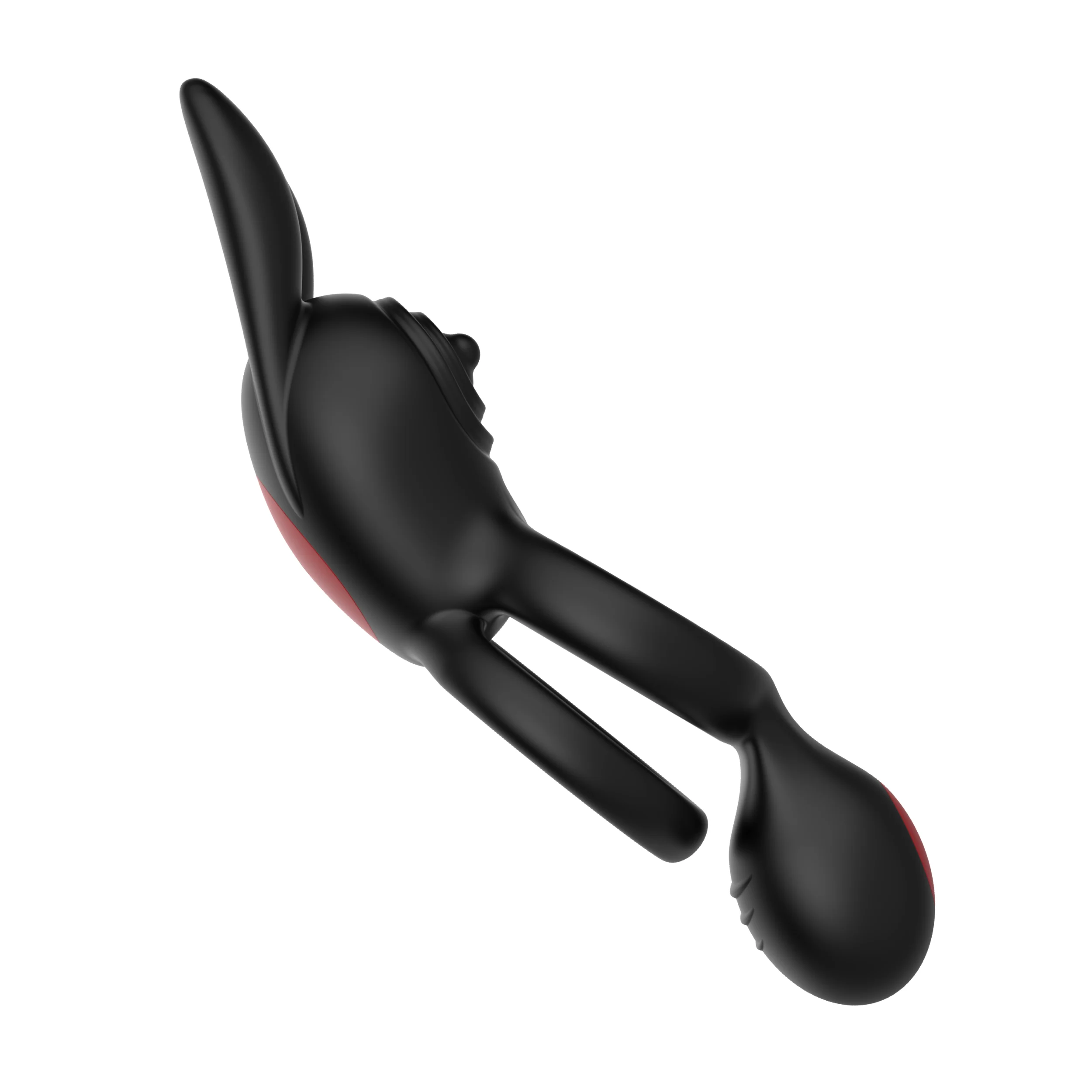 Vibrating Silicone Bunny Dual C-Ring - Penis, Clit, and Scrotum Vibes!