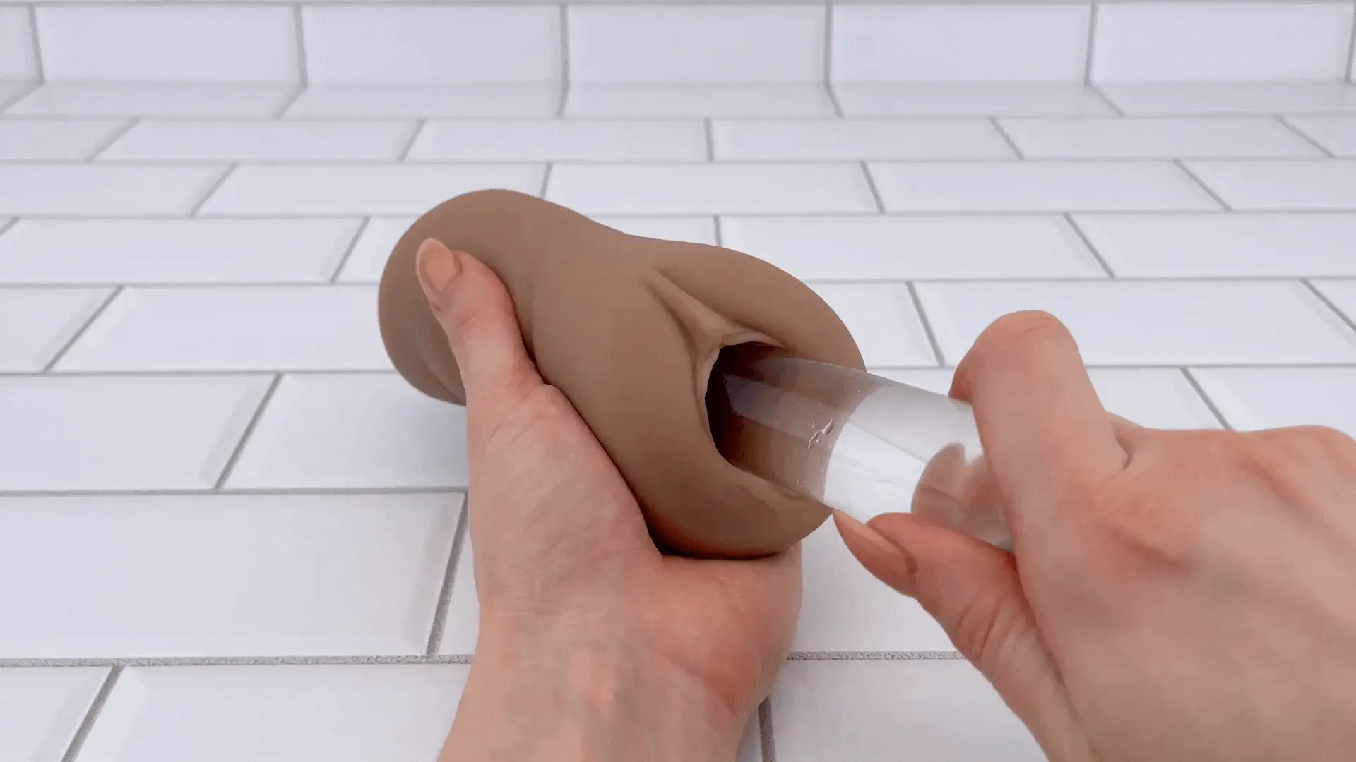 Easy Grip Pocket Pussy with Textured Tunnel and Outer Ridges