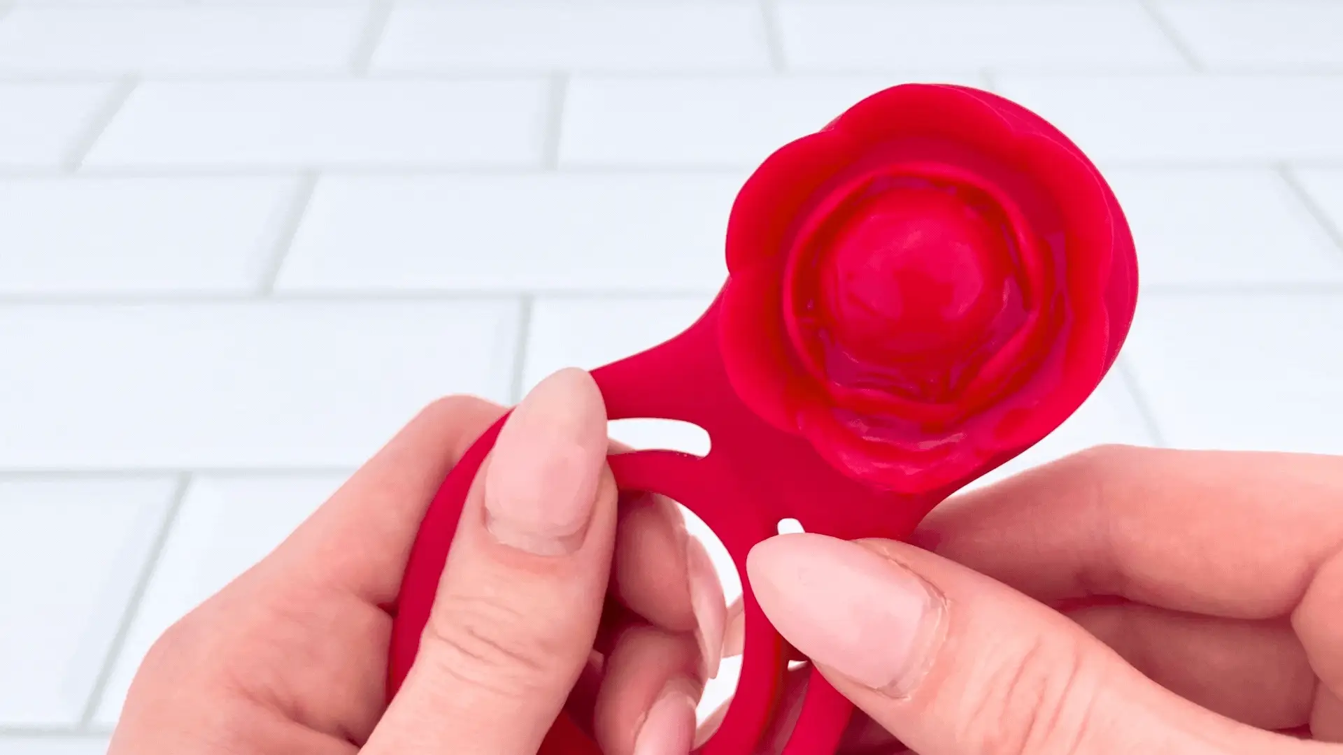Flower Double C-Ring - Clit Stimulation For Her & Enhanced Erections For You!