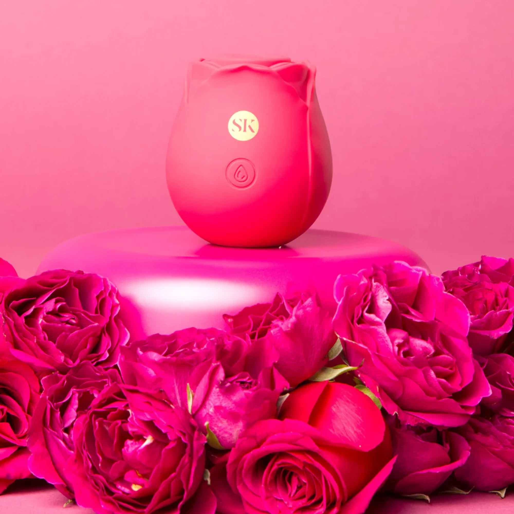 Secret Kisses Rosegasm Air Pulse Clit Stimulator - Comes with Storage Bag!