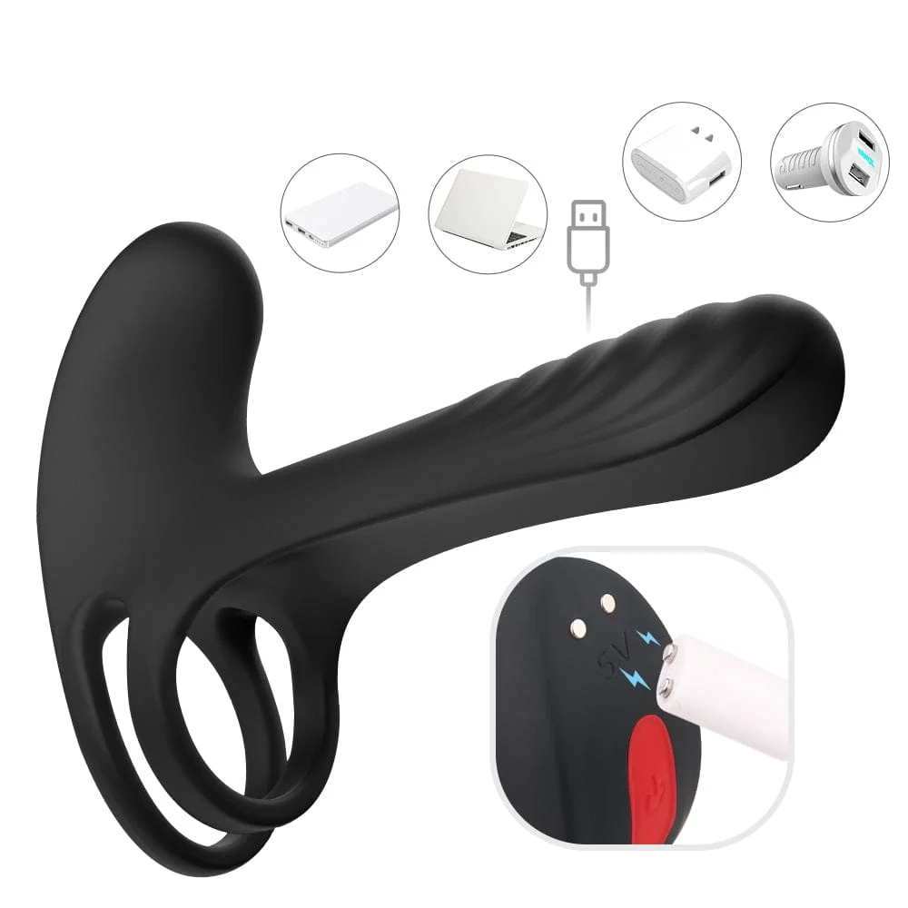 Meraki Wireless Vibrating Cock Ring with 9 Frequencies and USB Recharge