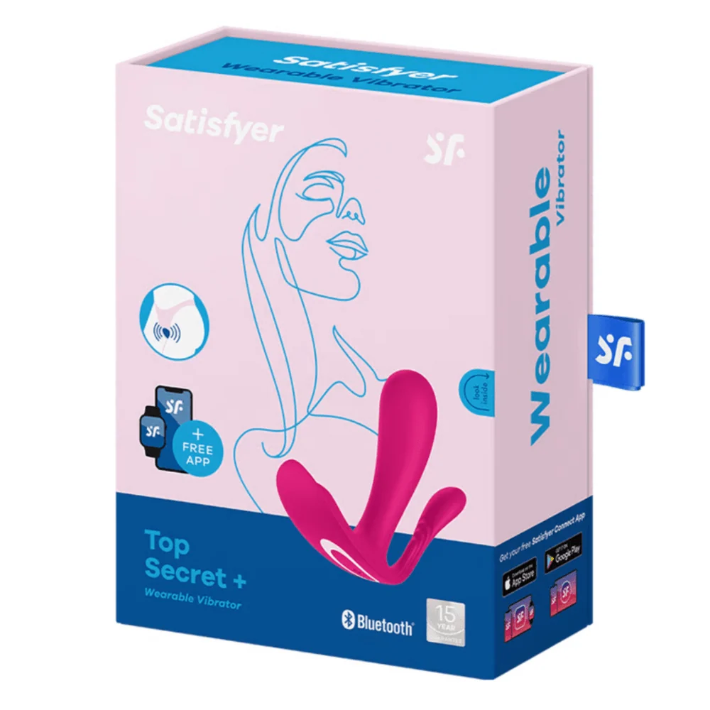 Satisfyer Top Secret Plus 可穿戴振动器，三重刺激与App控制