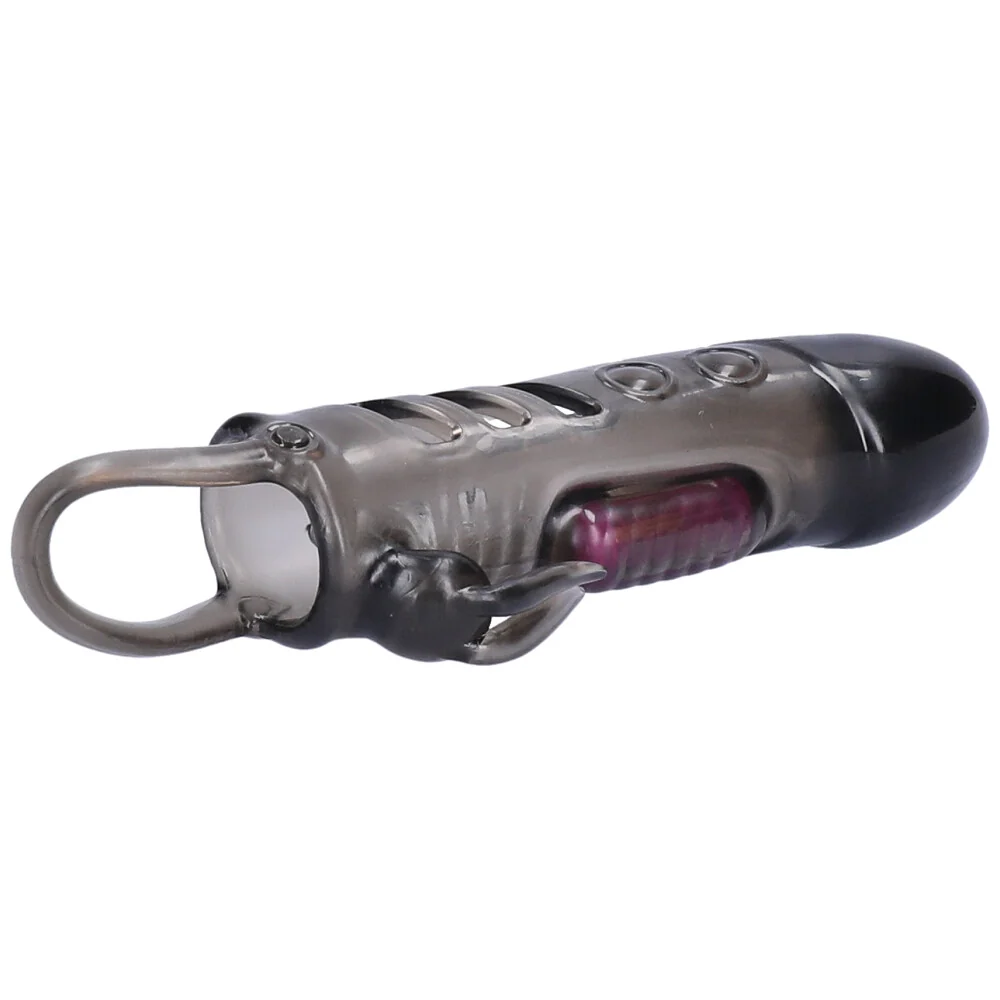 Dual Stimulation Rabbit Penis Extender With 1 Inch Length Boost