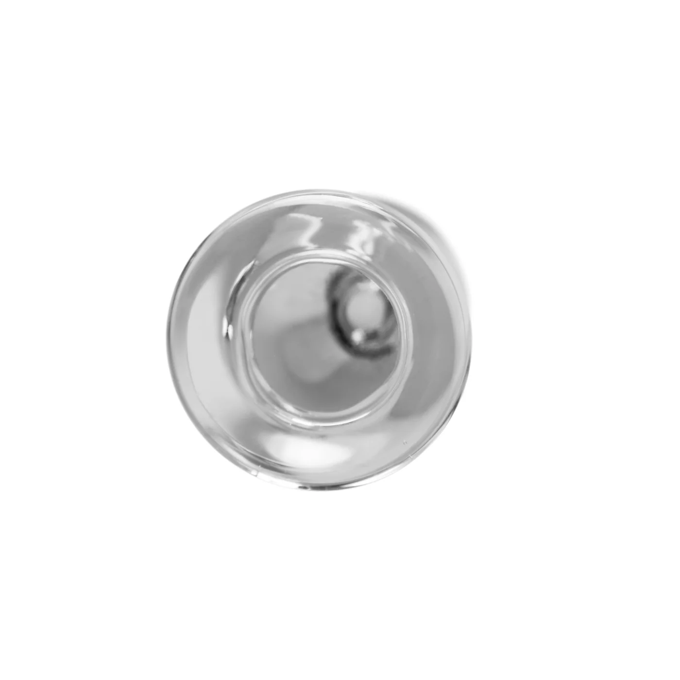 Large Glass Anal Plug with Tapered Tip and Velvet Storage Bag