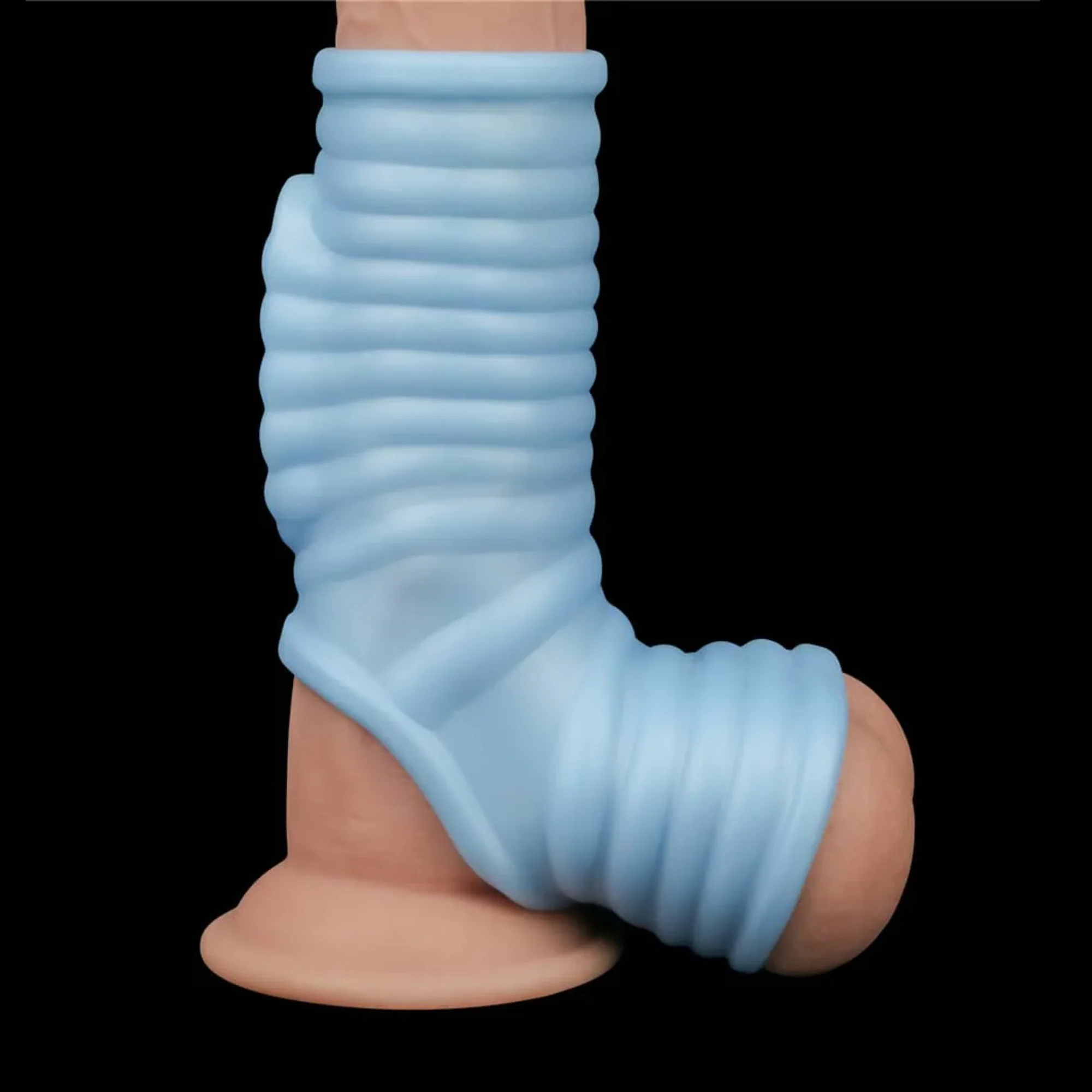 Wave Vibrating Knights Ring Scrotum Sleeve