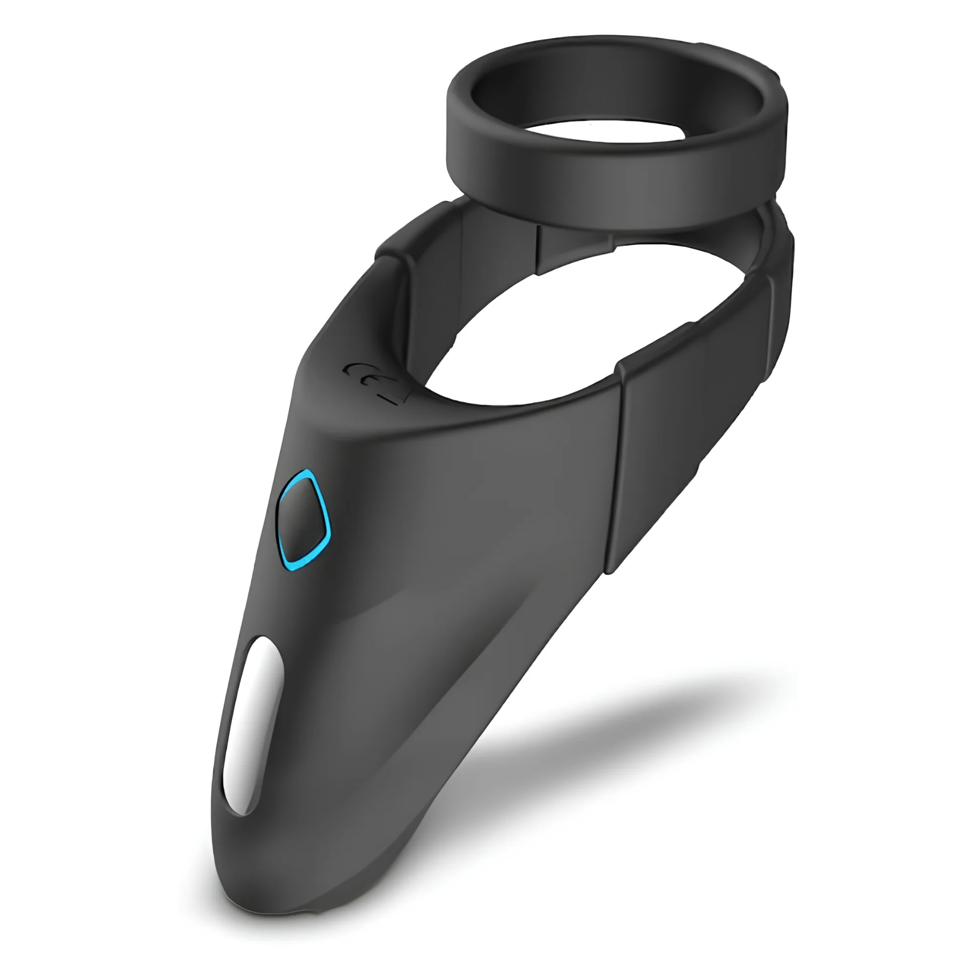 Sperm Locking Dual Cock Ring with Taint Teaser
