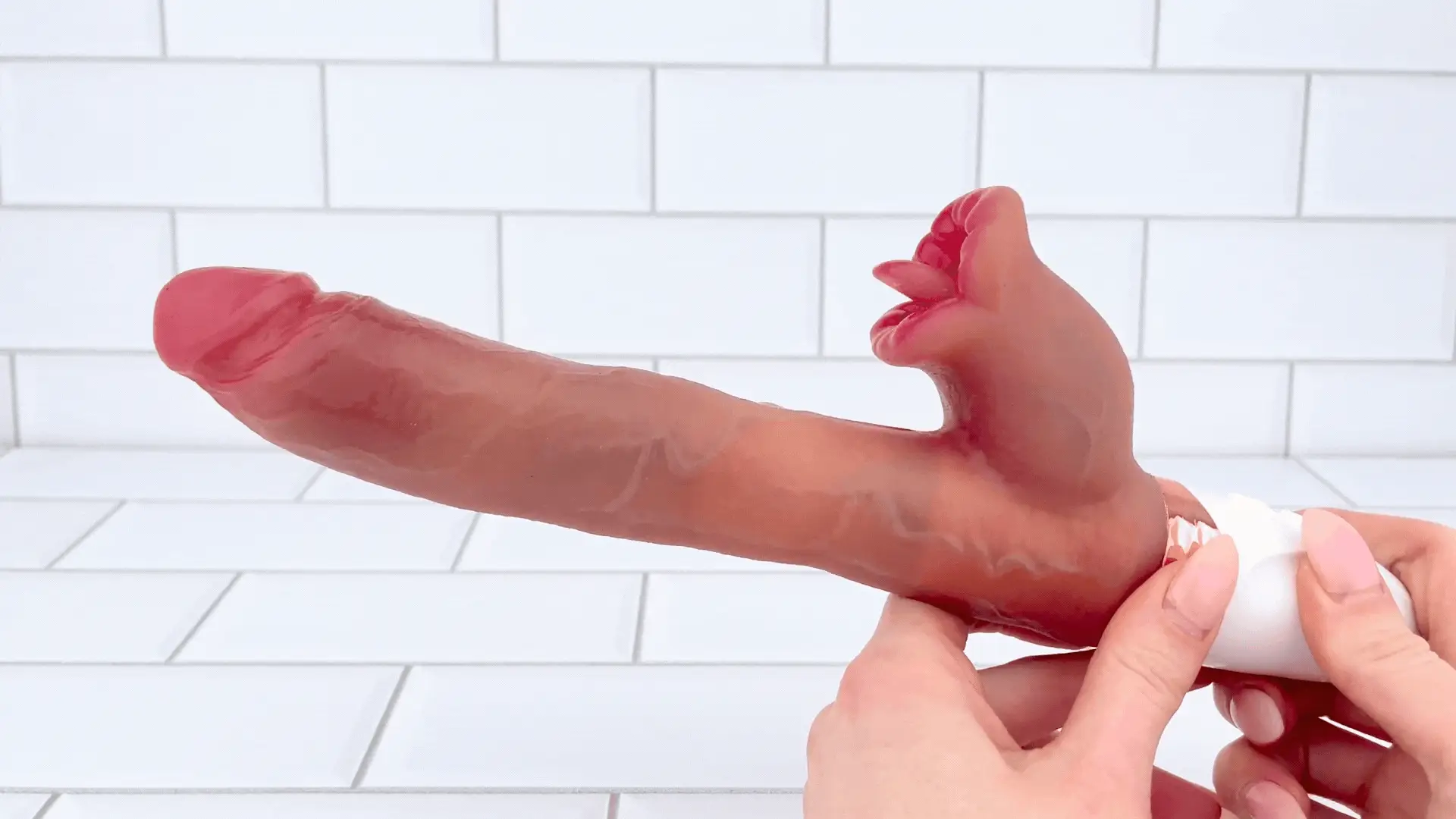 The Symphony of Lust - Heated Thrusting Dildo with Vibrating Clit Licker