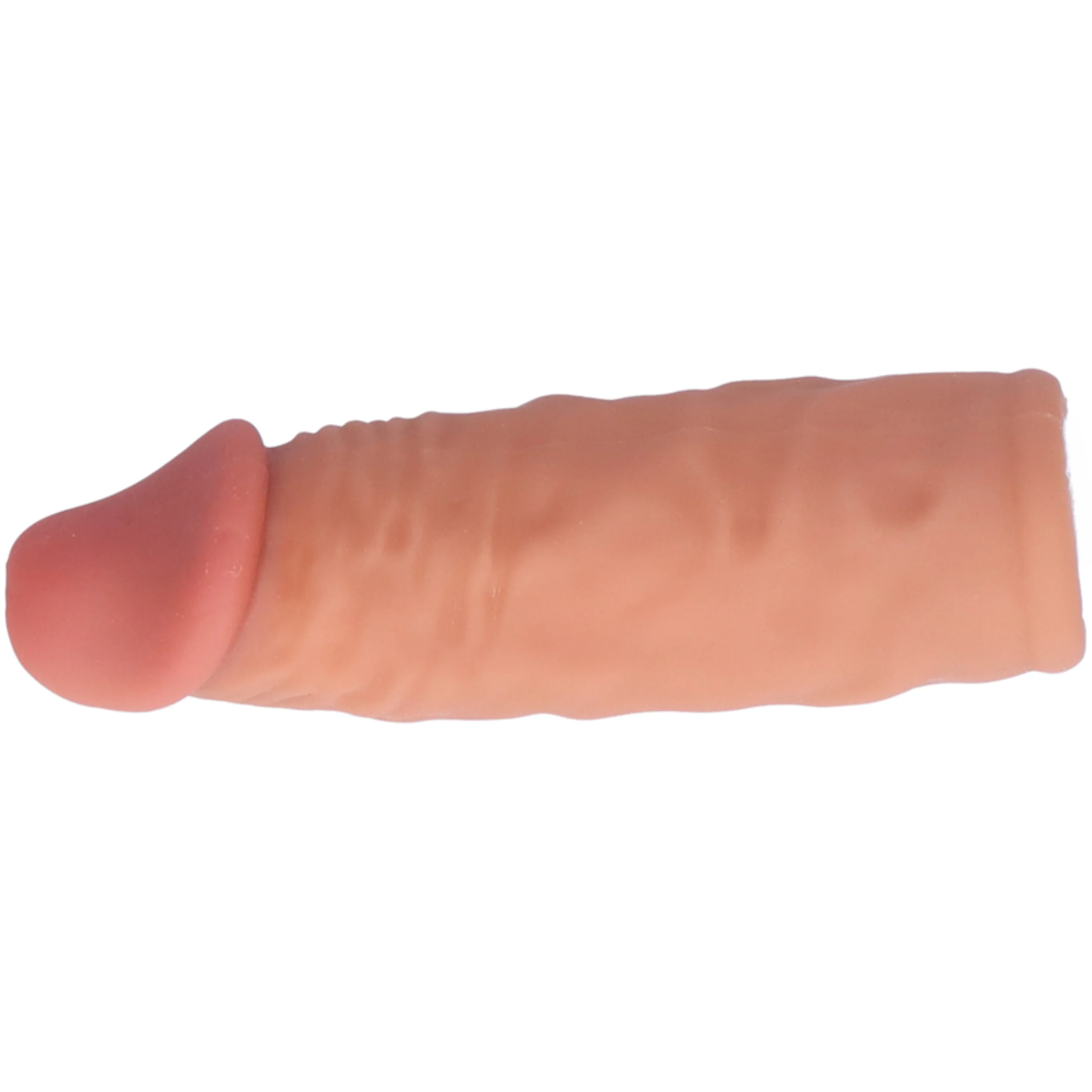1 Inch Penis Sleeve Extension With Veined Shaft and Sculpted Head