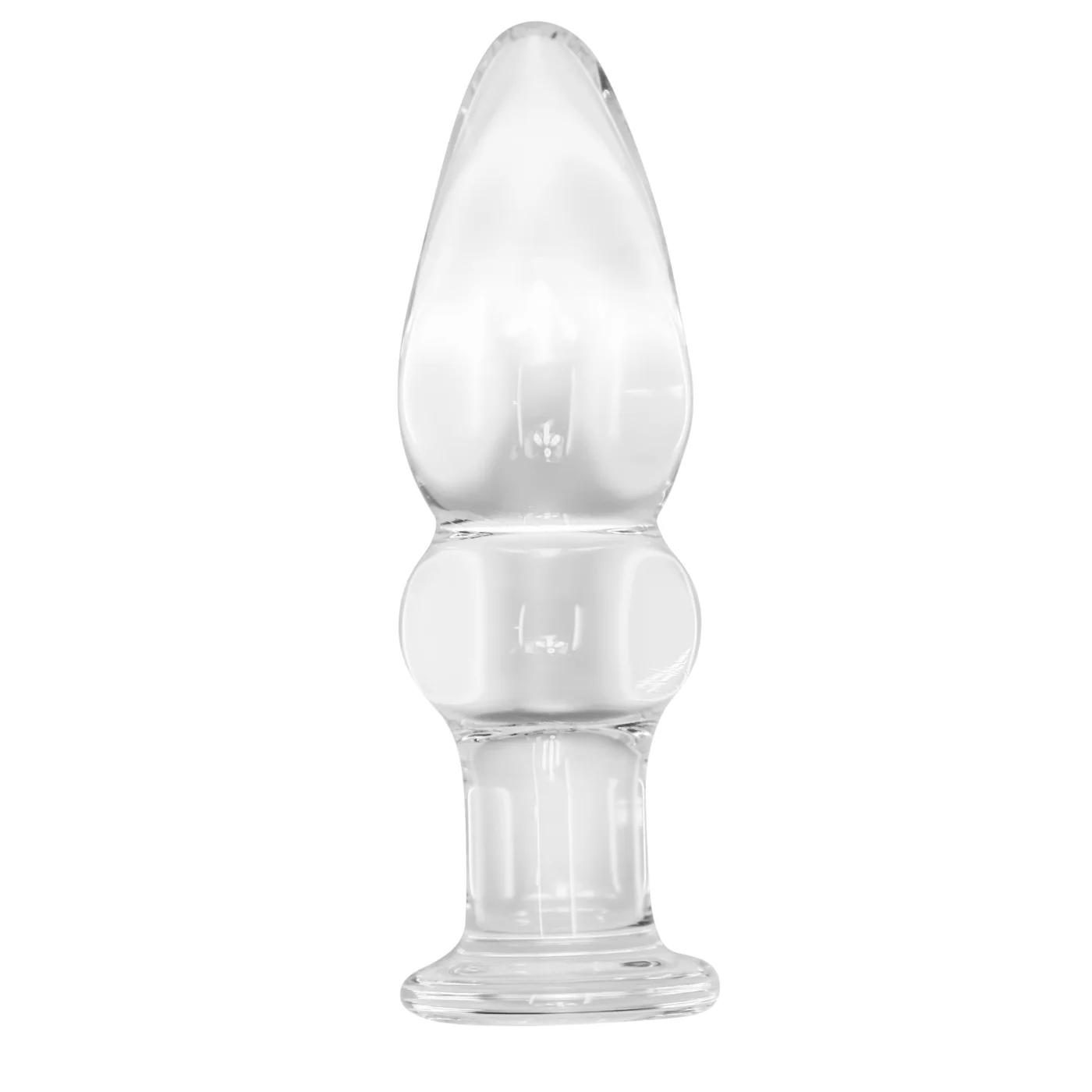 Beaded Glass Anal Plug for Temperature Play