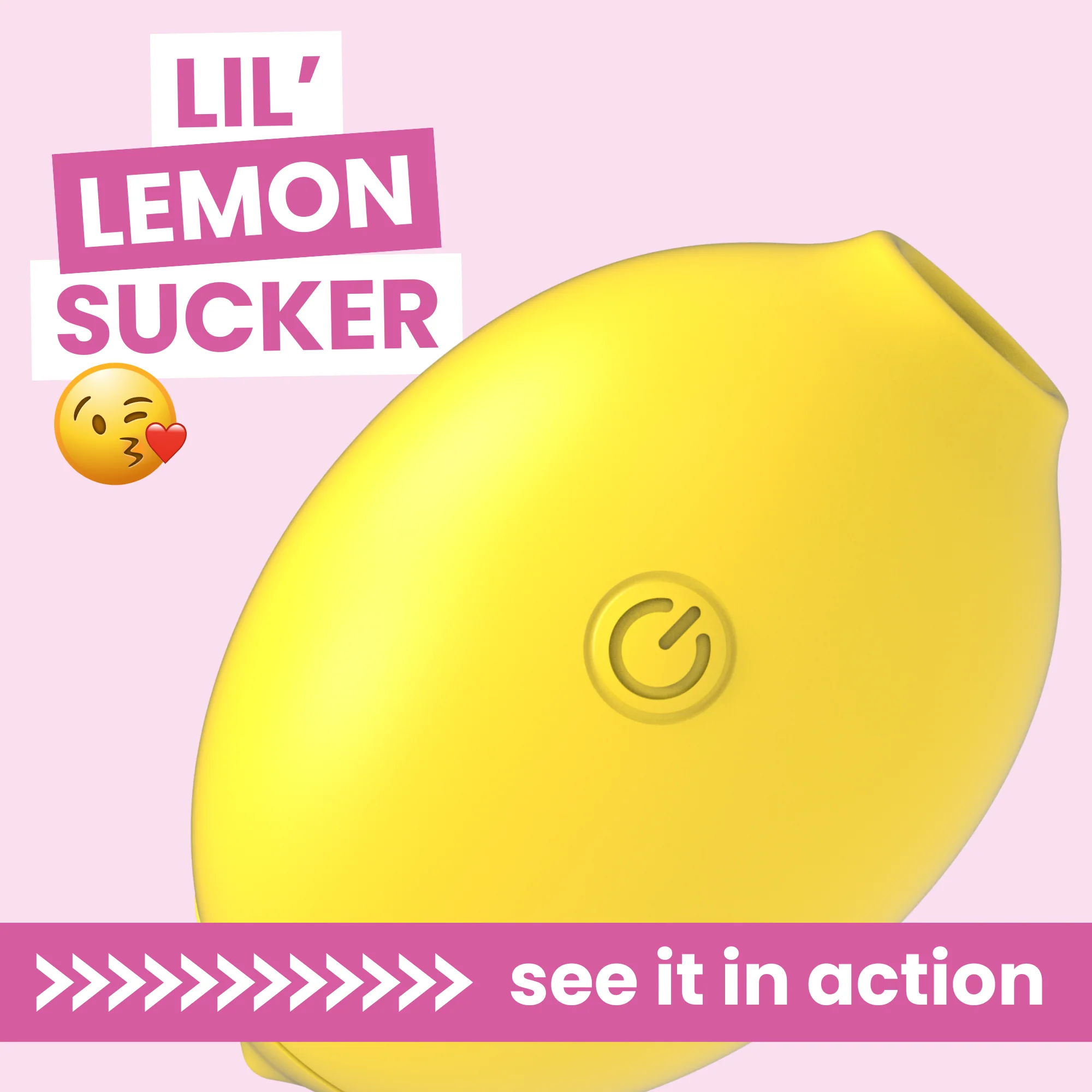 Lemon Kiss Air Pulse Clit Stimulator with 10 Suction Modes