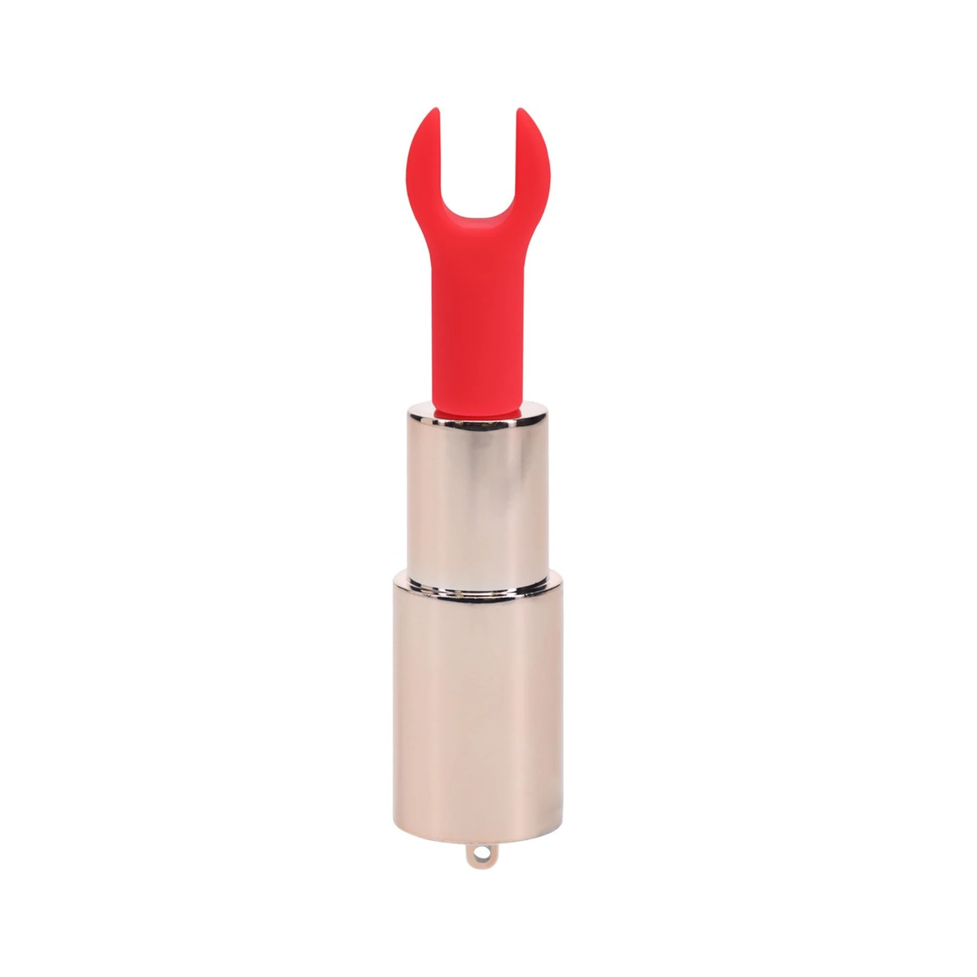Loveline Rechargeable Lipstick Vibrator with Interchangeable Tips - Candy