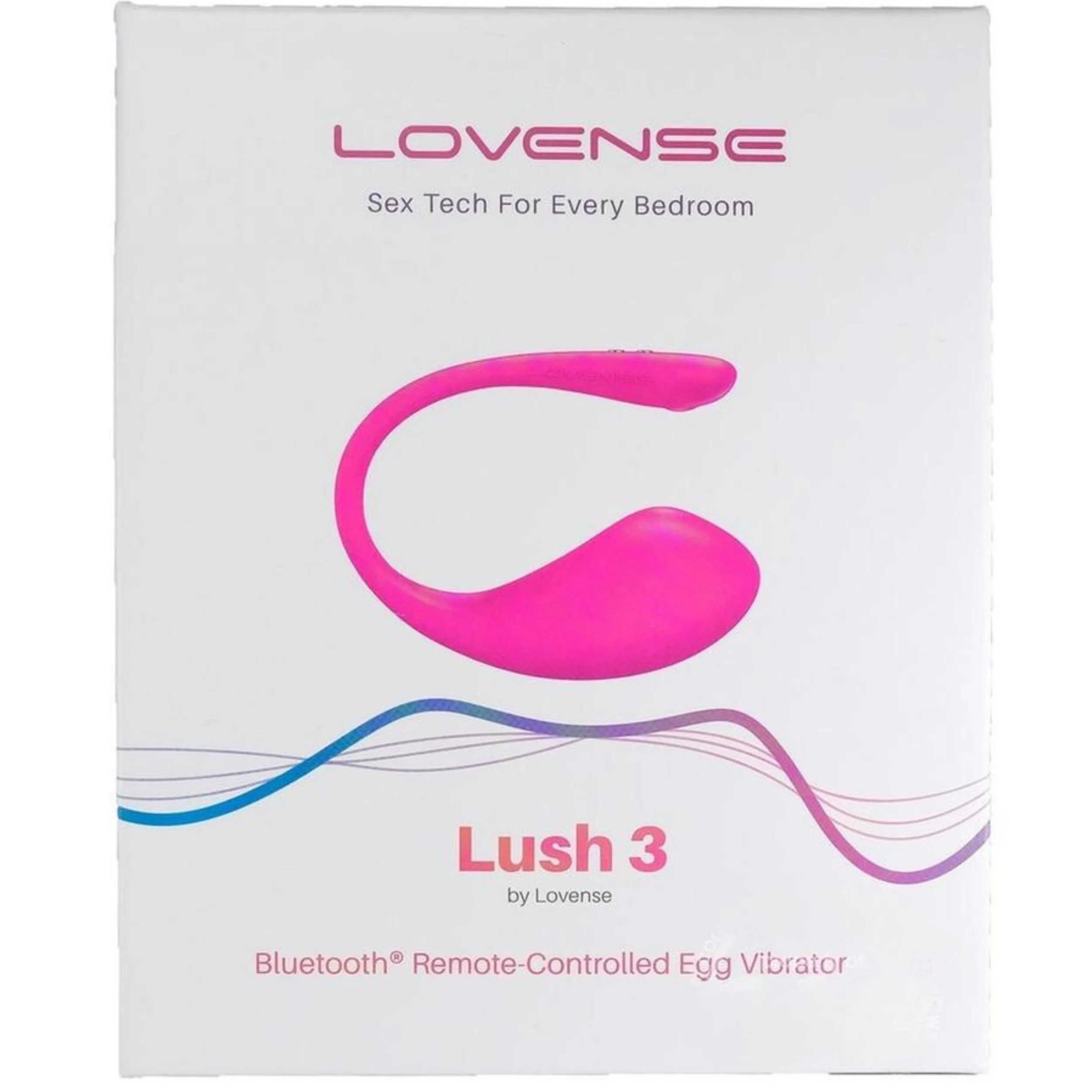 Lovense Lush 3 Remote Controlled Silicone Egg Vibrator - Pink