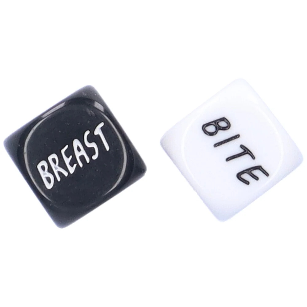 Black & White Foreplay Dice Game with Two Position Dice